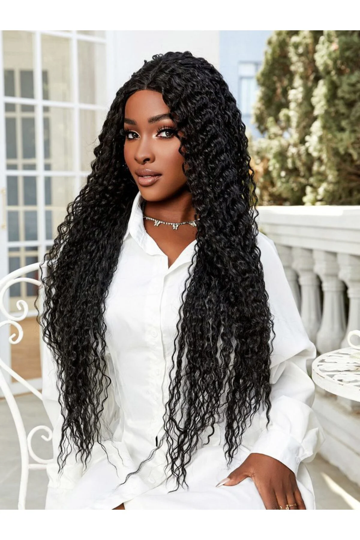 Afro Daa Fiber Sen Tül Peruk / Siyah