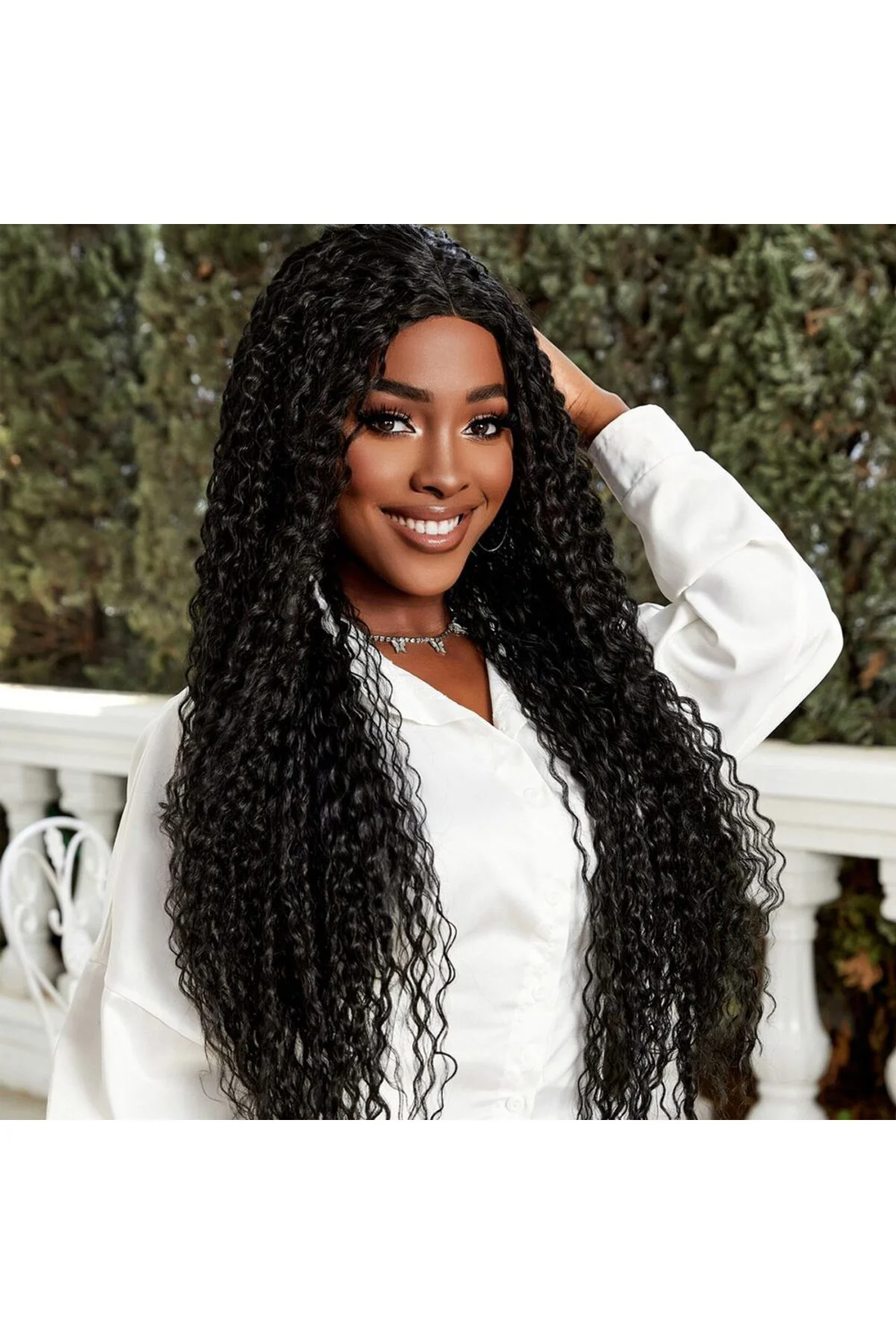 Afro Daa Fiber Sen Tül Peruk / Siyah
