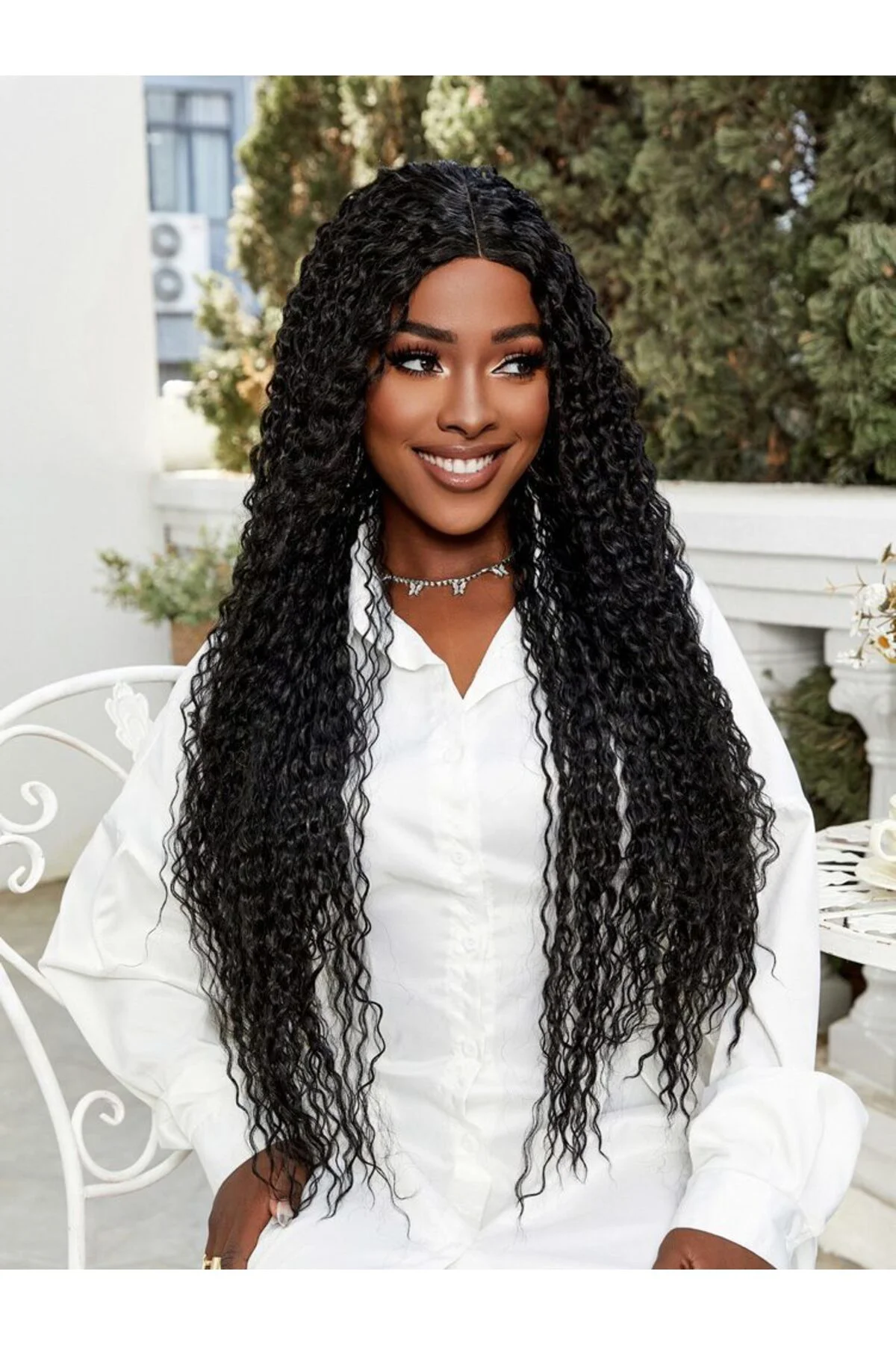 Afro Daa Fiber Sen Tül Peruk / Siyah