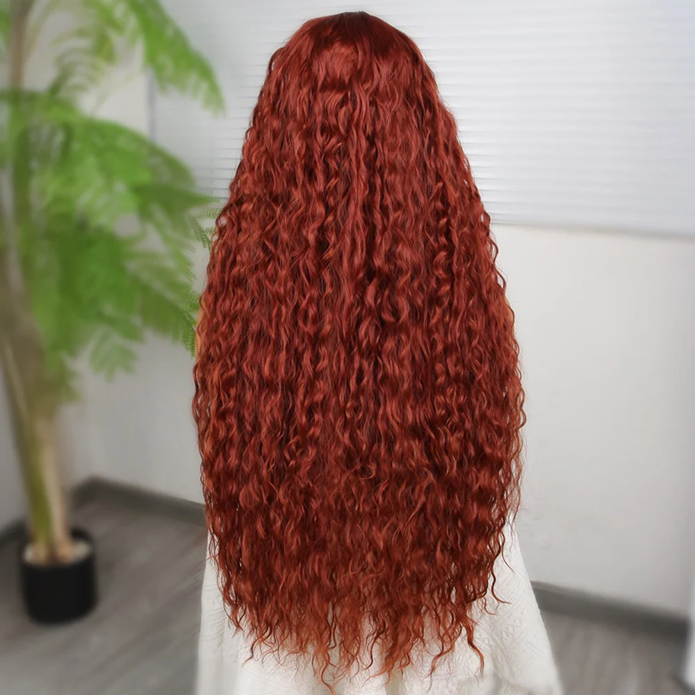 Afro Daa Koyu Bakır Fiber Sen T Tül Peruk