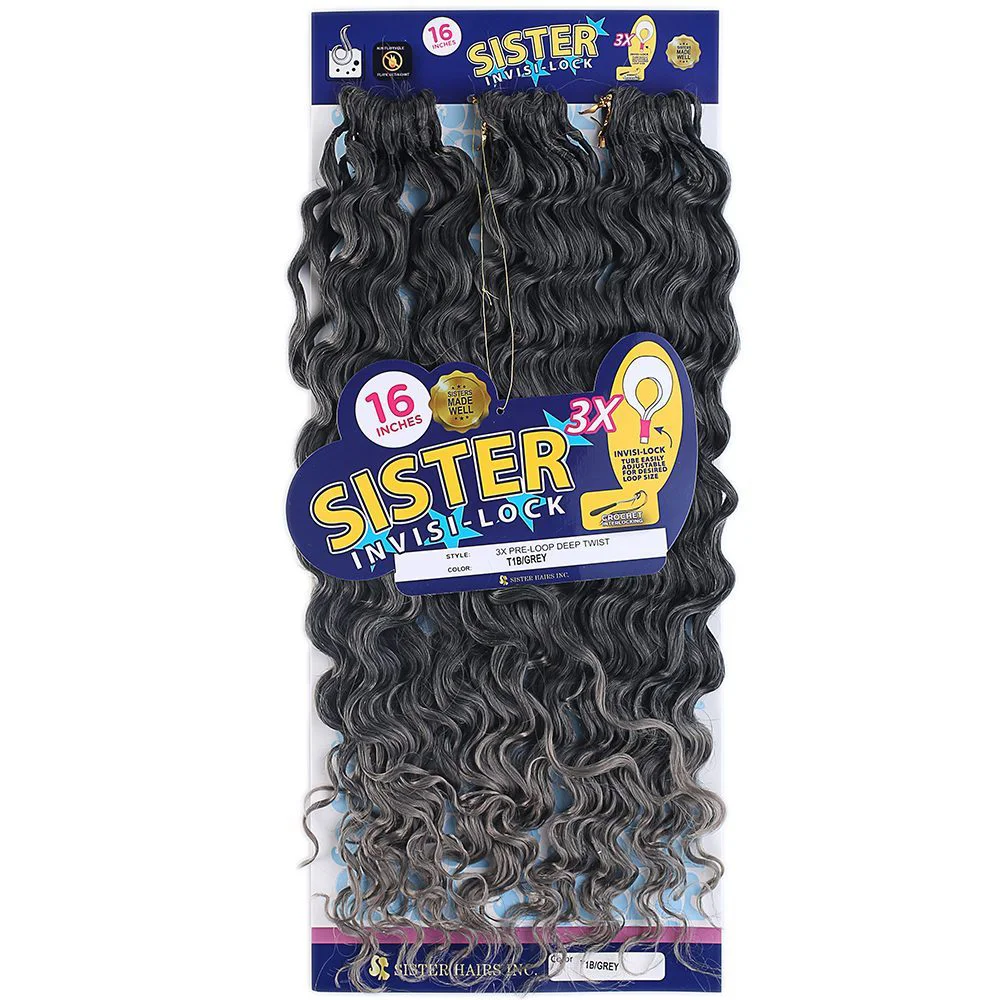 Afro Daası  / Siyah Gri Ombreli T1B/Grey