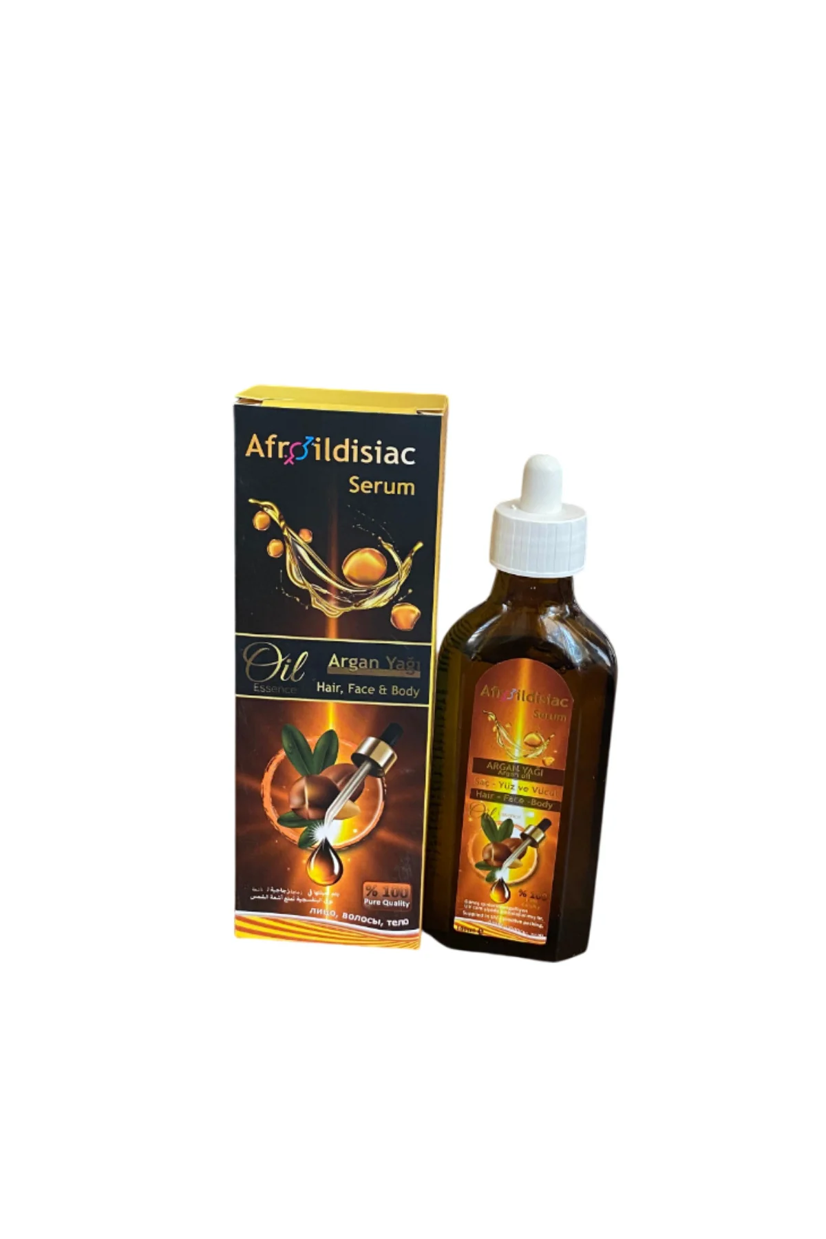Afrodizyak Etkili Saç Yüz ve Vücut Serumu 100 ML Argan Yağı Vazge