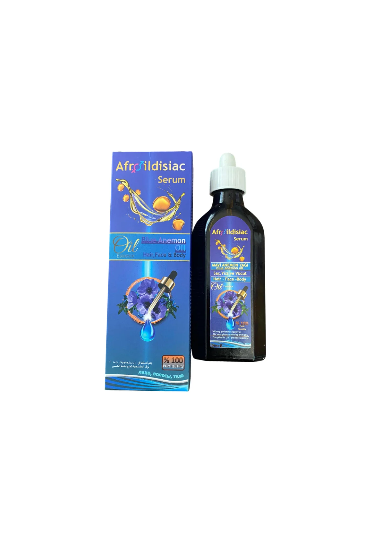 Afrodizyak Etkili Saç Yüz ve Vücut Serumu 100 ML Mavi Anemon Yağı