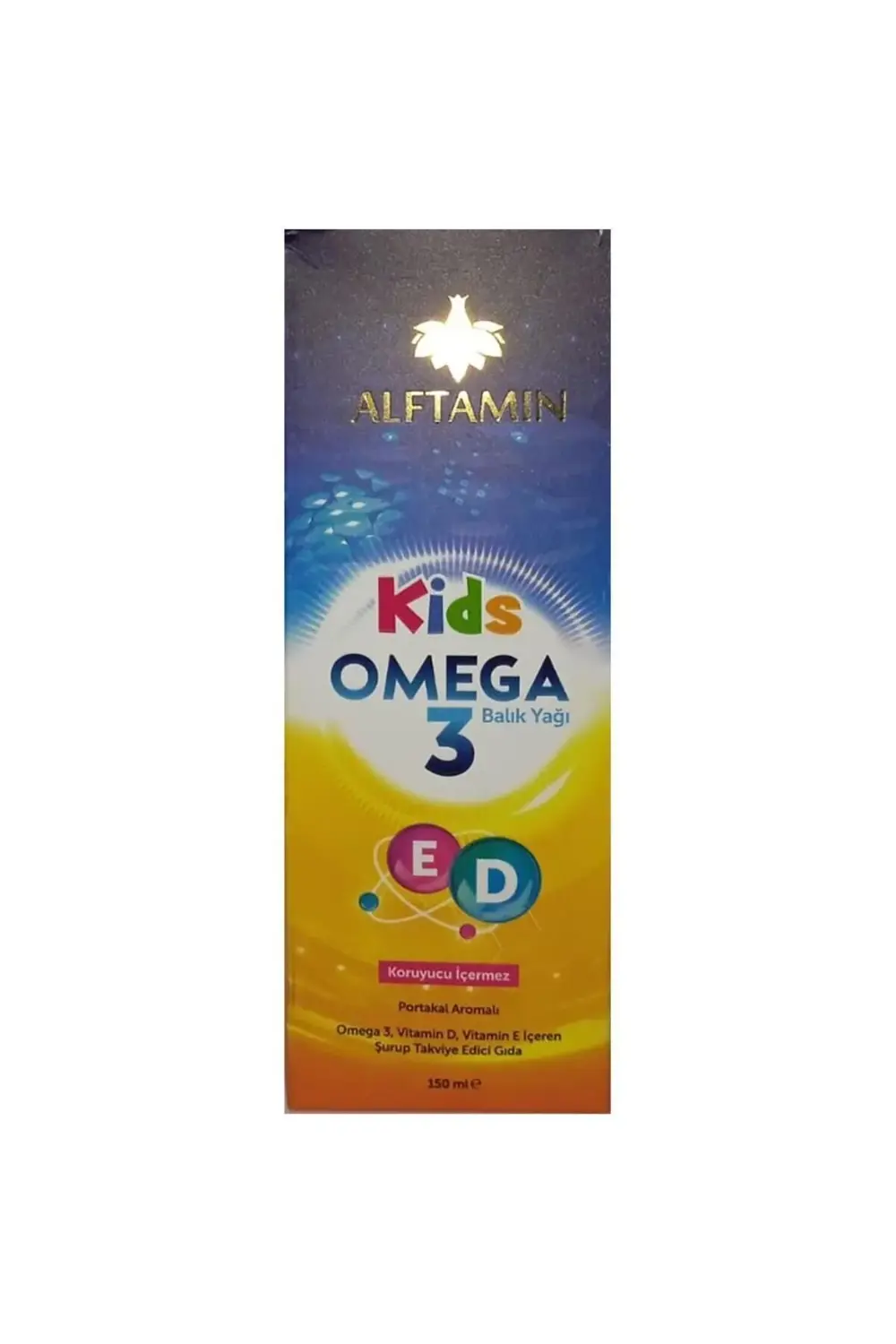 Aftamin Kids Portakallı Omega 3 Balık Yağı Şurup 150 ml