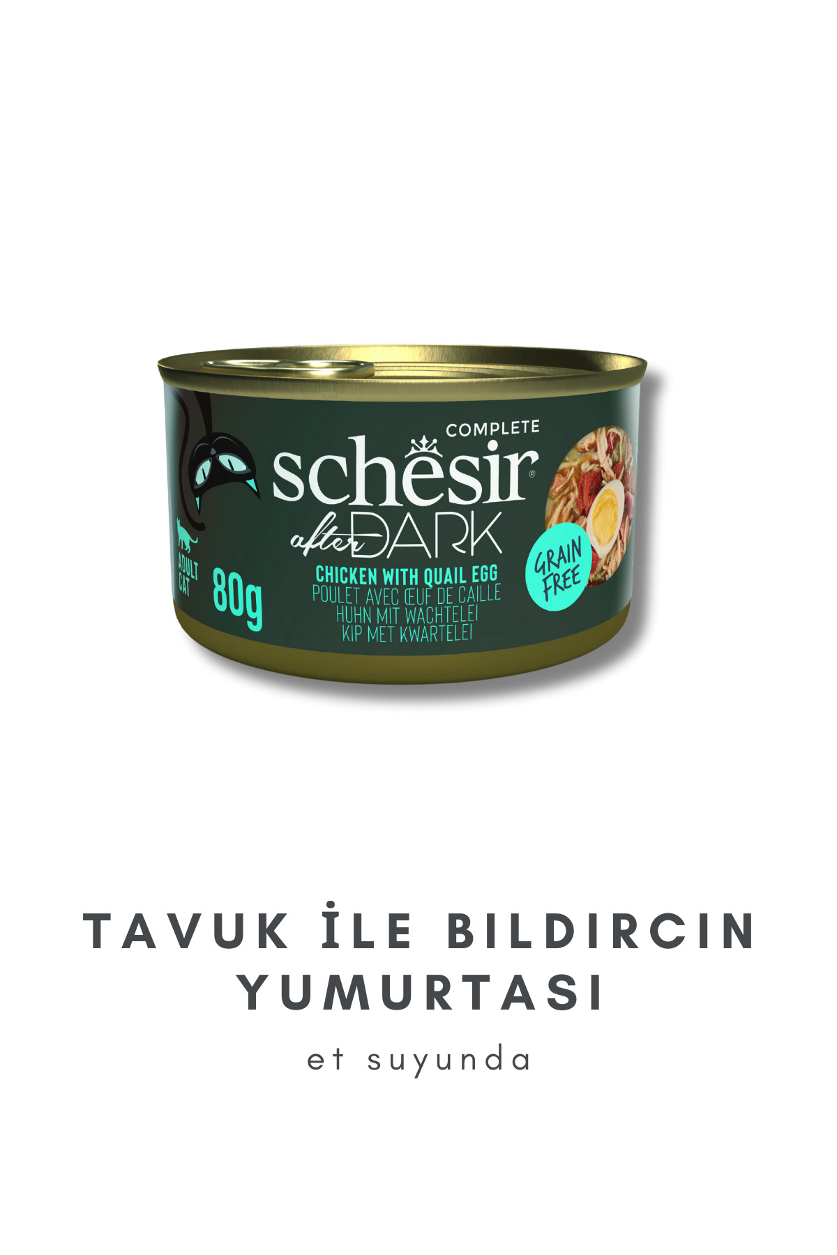Schesir After Dark Et Suyunda Kedi Kpnservesi Karışık Paket 80 G X 4 Adet