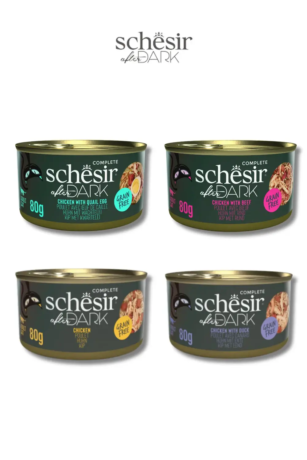 After Dark Et Suyunda Kedi Konservesi Karışık Paket 80 G X 4 Adet