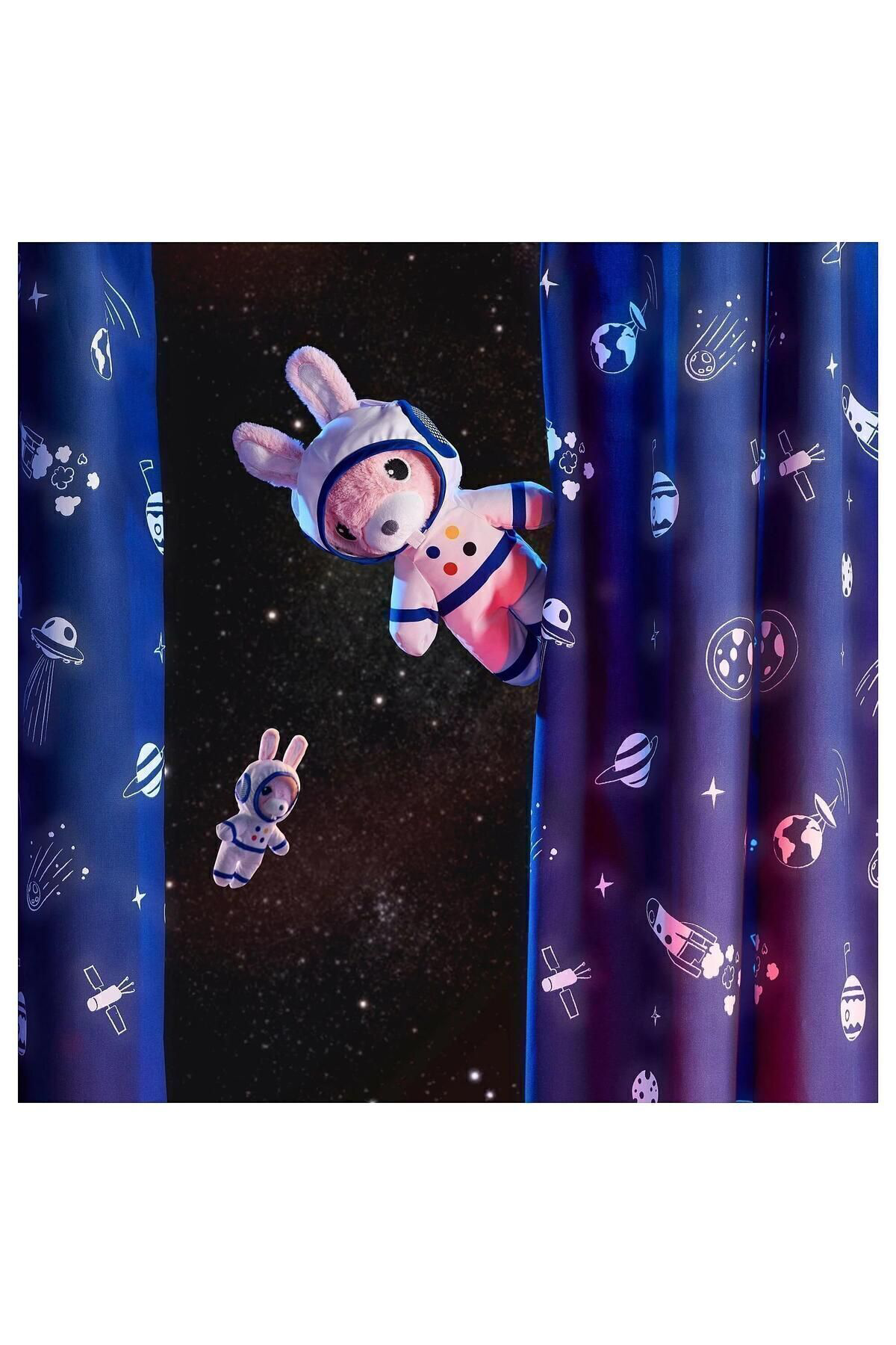 İkea Aftonsparv 28 Cm Çikarilabilir Astronot Giysili Tavşan Yumuşak Pe
