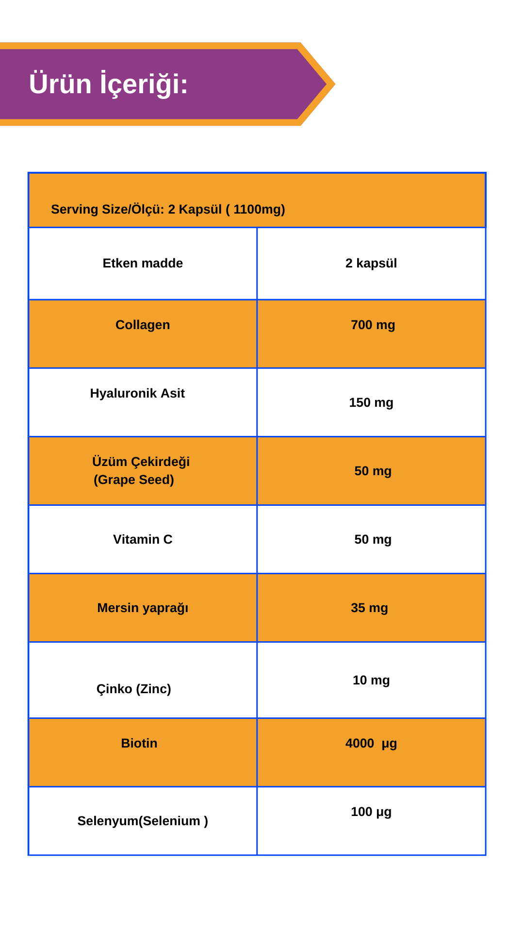 Afye Collagen Hyaluronic Acid Complex (60 Kapsül)