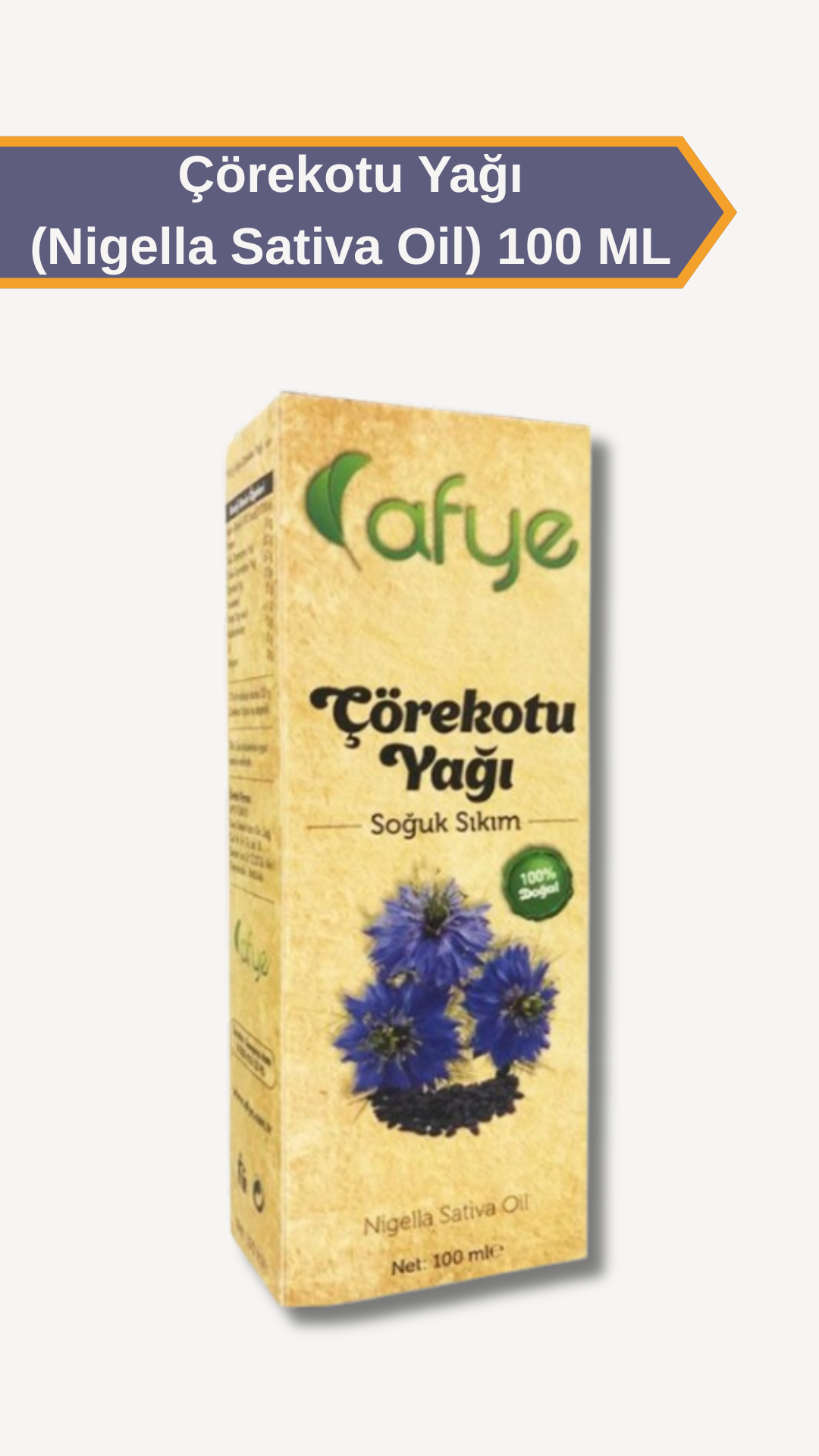 Afye Çörekotu Yağı -Soğuk Sıkım (100 Ml)