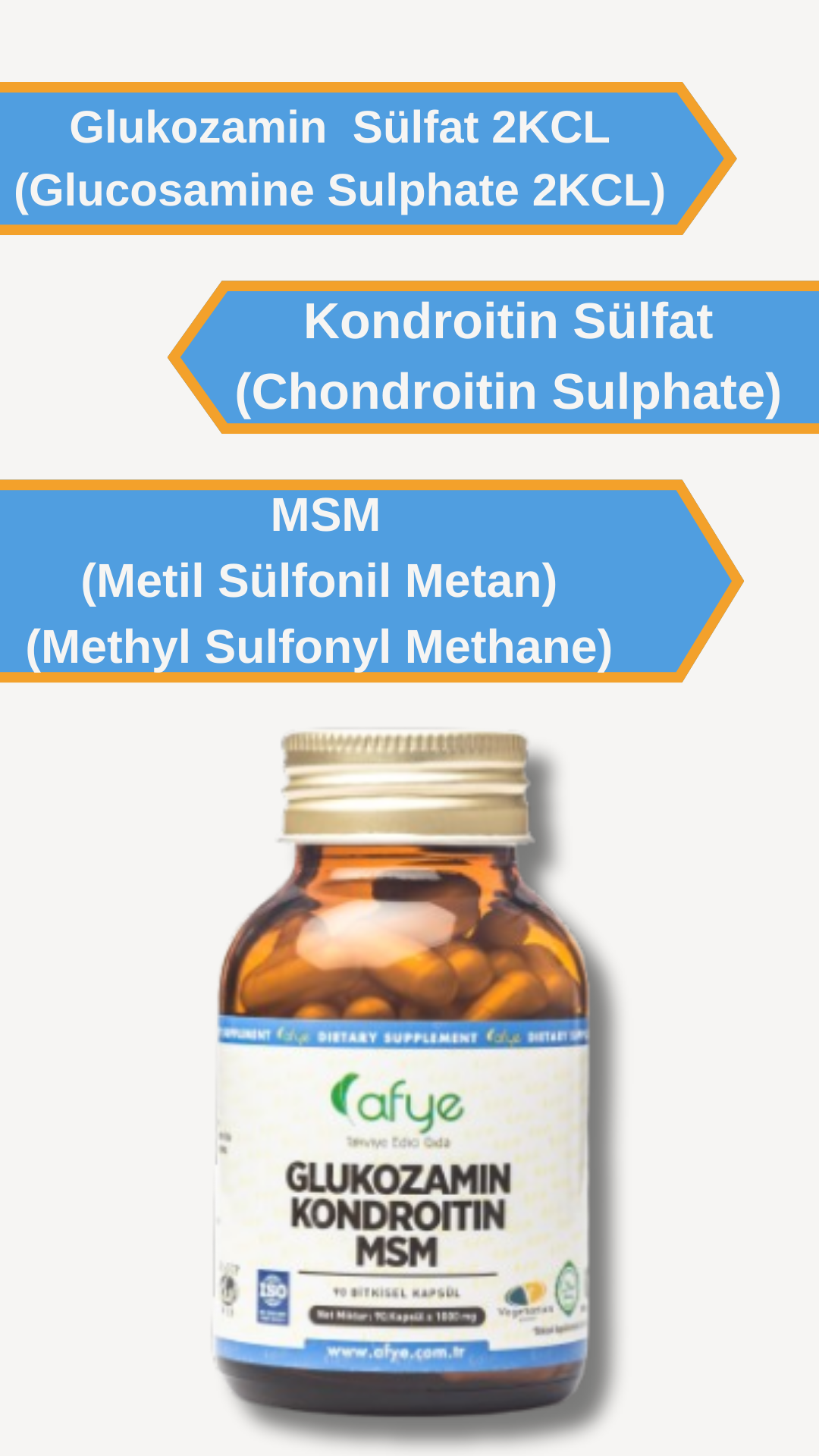 Afye Glukozamin Kondroitin Msm (90 Kapsül)