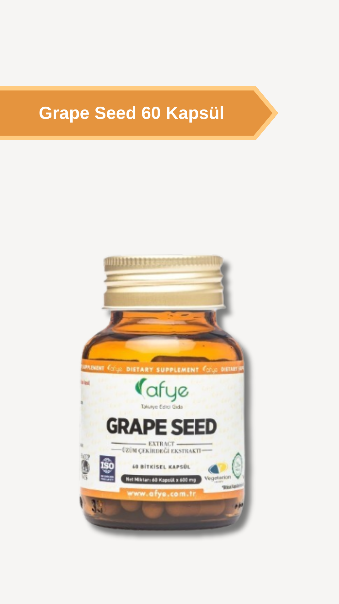 Afye Grape Seed (Üzüm Çekirdeği)60 Kapsül