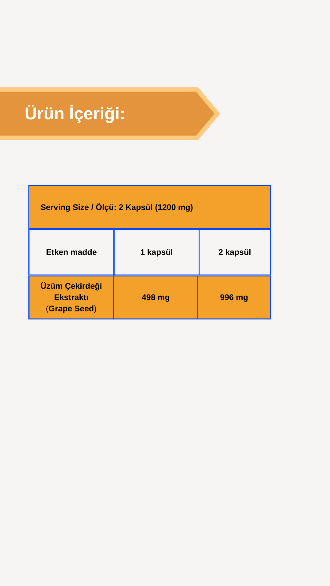 Afye Grape Seed (Üzüm Çekirdeği)60 Kapsül