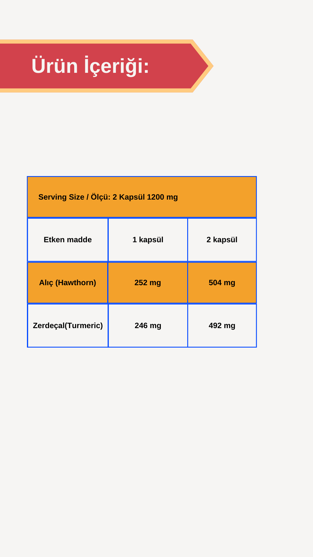 Afye H - T (Hawthorn Turmeric) 60 Kapsül