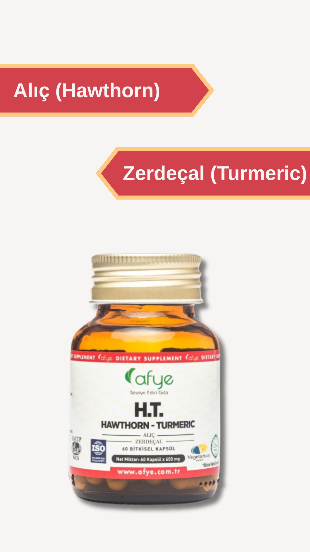Afye H - T (Hawthorn Turmeric) 60 Kapsül