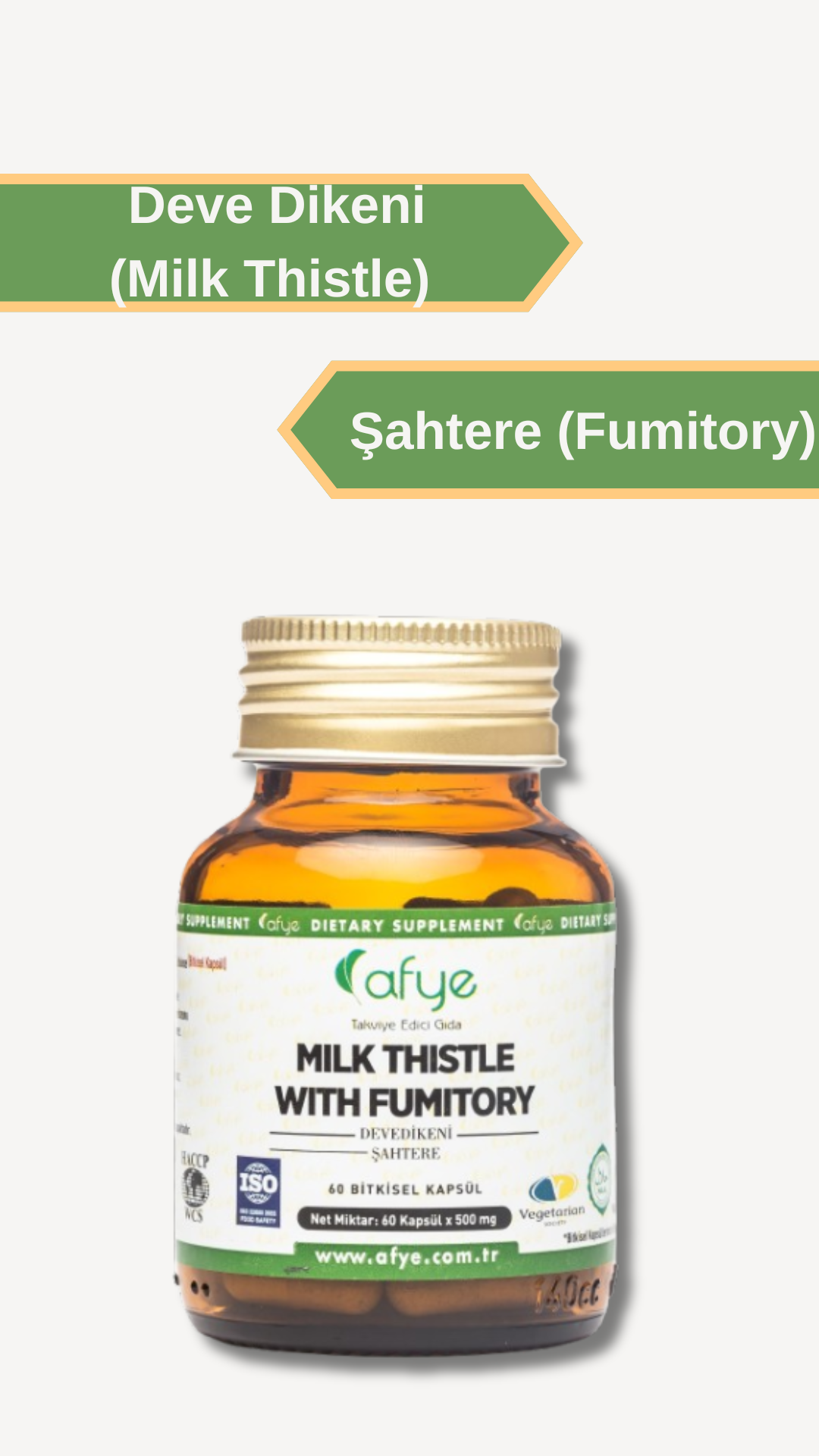 Afye Milk Thistle With Fumitory 60 Kapsül