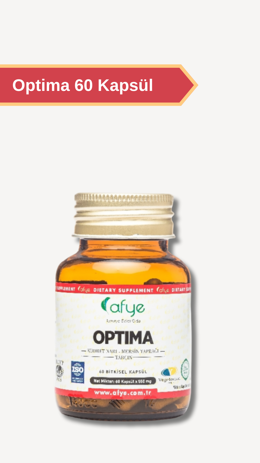 Afye Optima ( Kudret Narı,mersin,tarçın) 60 Kapsül