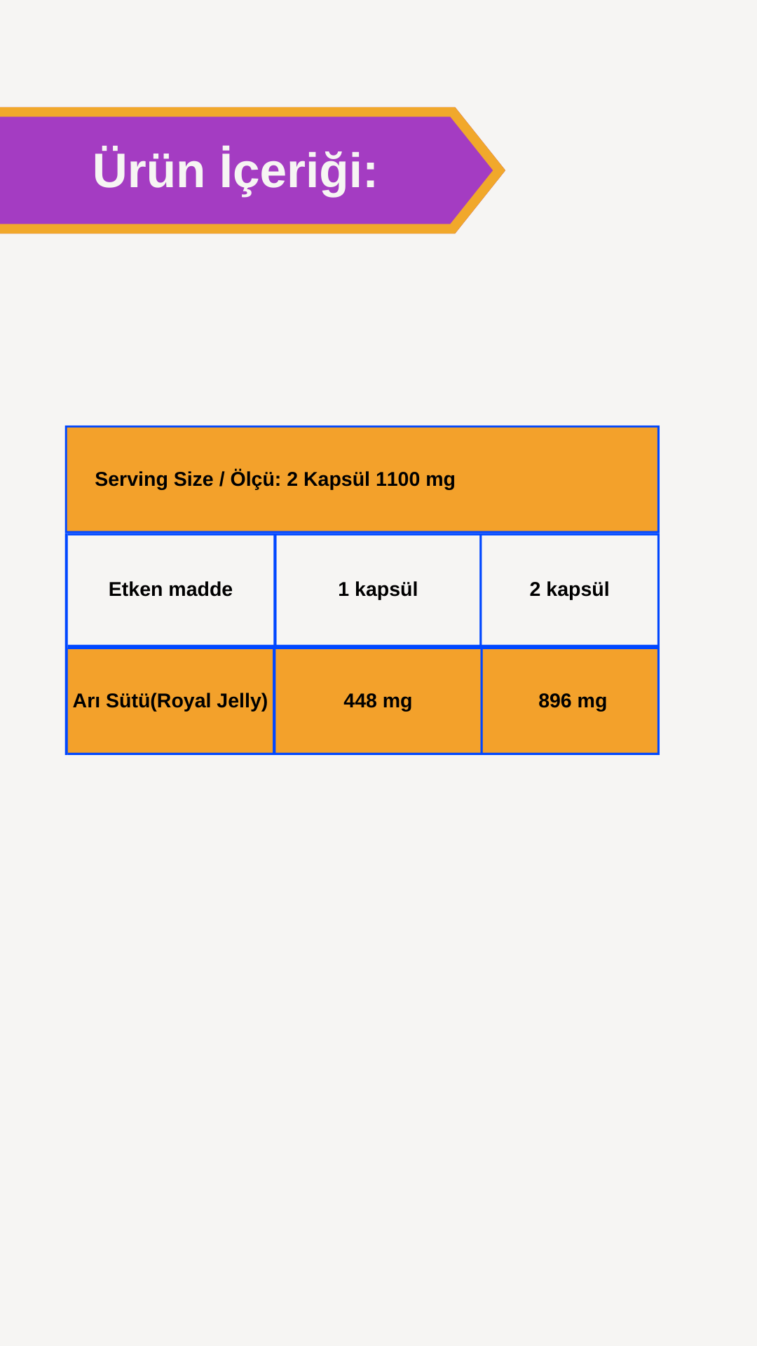Afye Royal Jelly (Arı Sütü) 60 Kapsül