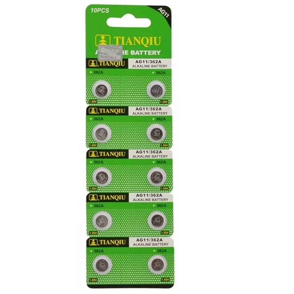 Ag11 LR721/362 Alkalin 10'lu Düğme Pil - Uzun Ömürlü Güç Kaynağı Ag11 LR721/362 Alkalin 10'lu Düğme Pil - Uzun Ömürlü Güç Kaynağı