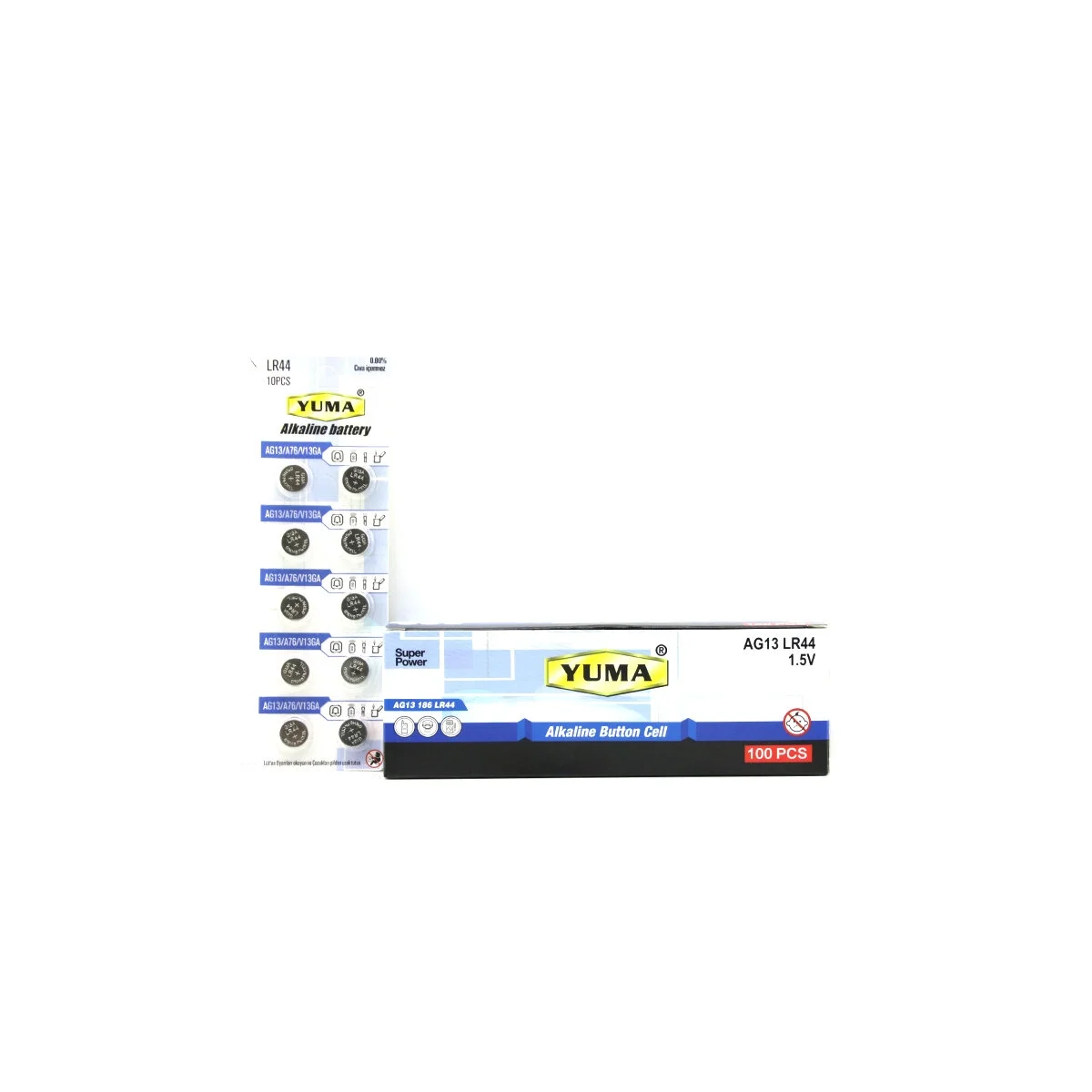 Ag13 Lr-44 Düğme Pil Alkalin 1.5v 10lu Kart Ym-9ag13 Bx40 Fiyatı, Yorumları ve Özellikleri