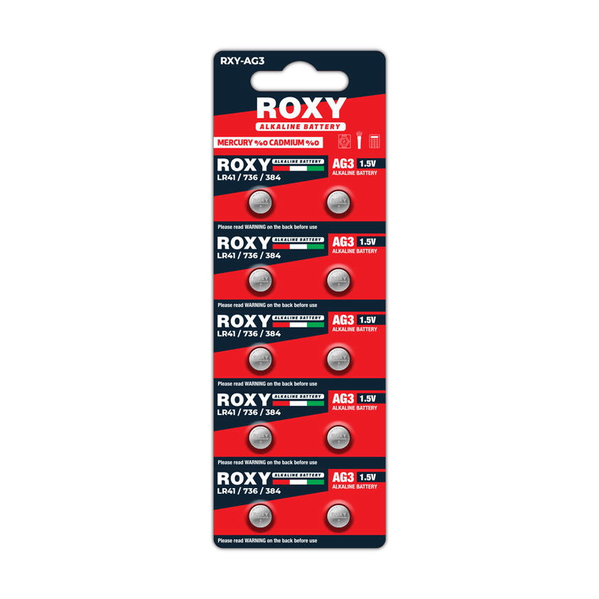 AG3 LR41/736/384 31 Mah Alkalin Düğme Pil 10 Lu Paket