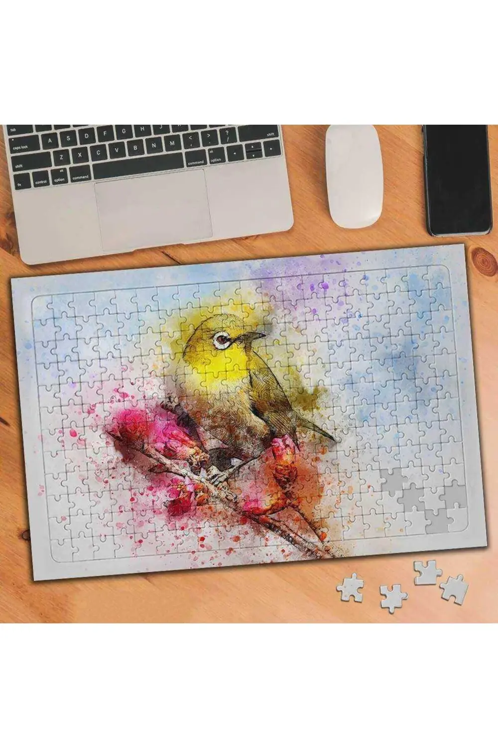 Ağaç Dalında Minik Serçe 240 Parça Puzzle Yapboz-74281