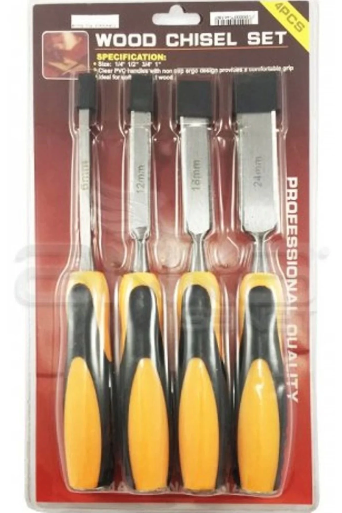 Ağaç Oyma Seti Darbeli İskarpela Seti - 6-12-18-22mm ( Lisinya )