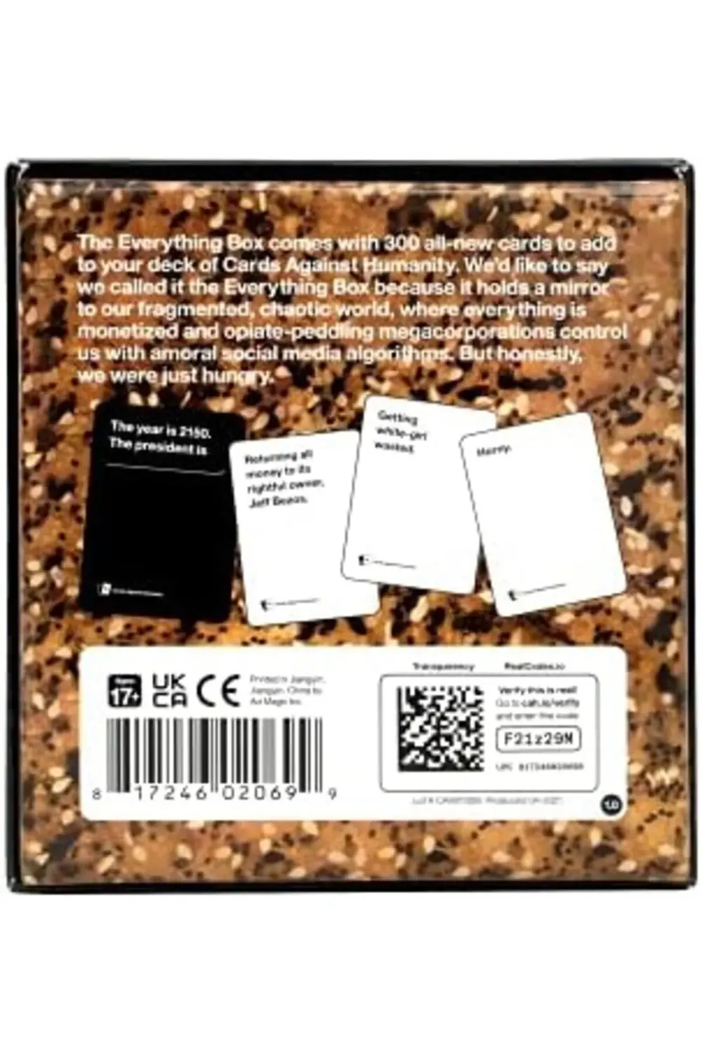 Against Humanity BX5 Kart Oyunu, Siyah 1185222