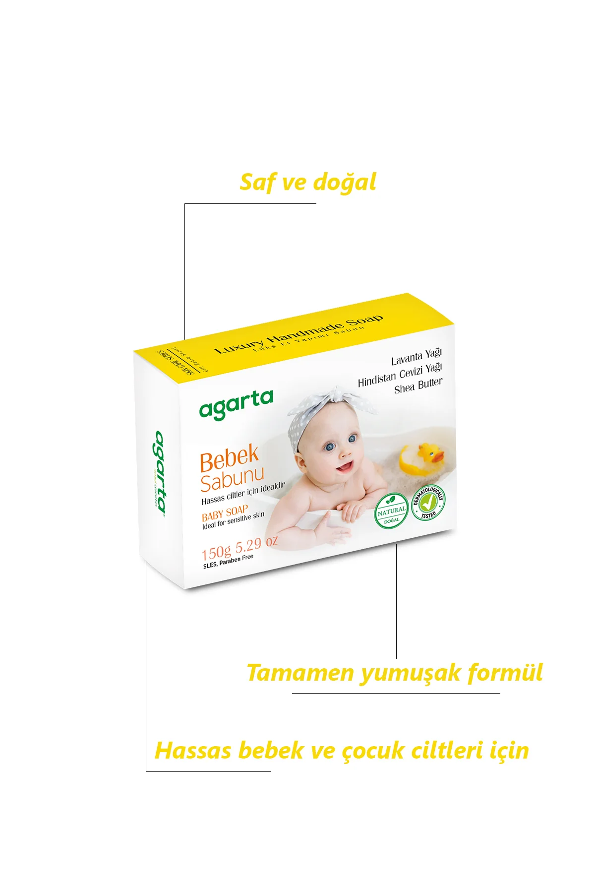 Agarta Doğal Bakım Bebek Sabunu 150 Gr