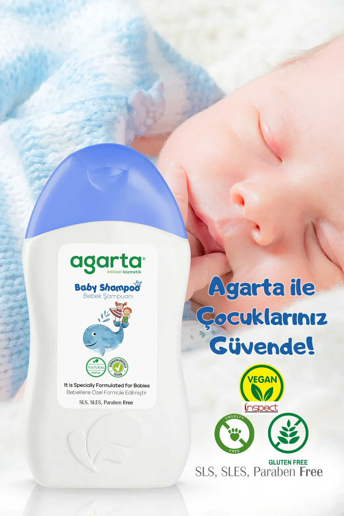 Agarta Doğal Erkek Bebek Şampuanı Saç ve Vücut 400 ML Agarta Doğal Erkek Bebek Şampuanı Saç ve Vücut 400 ML