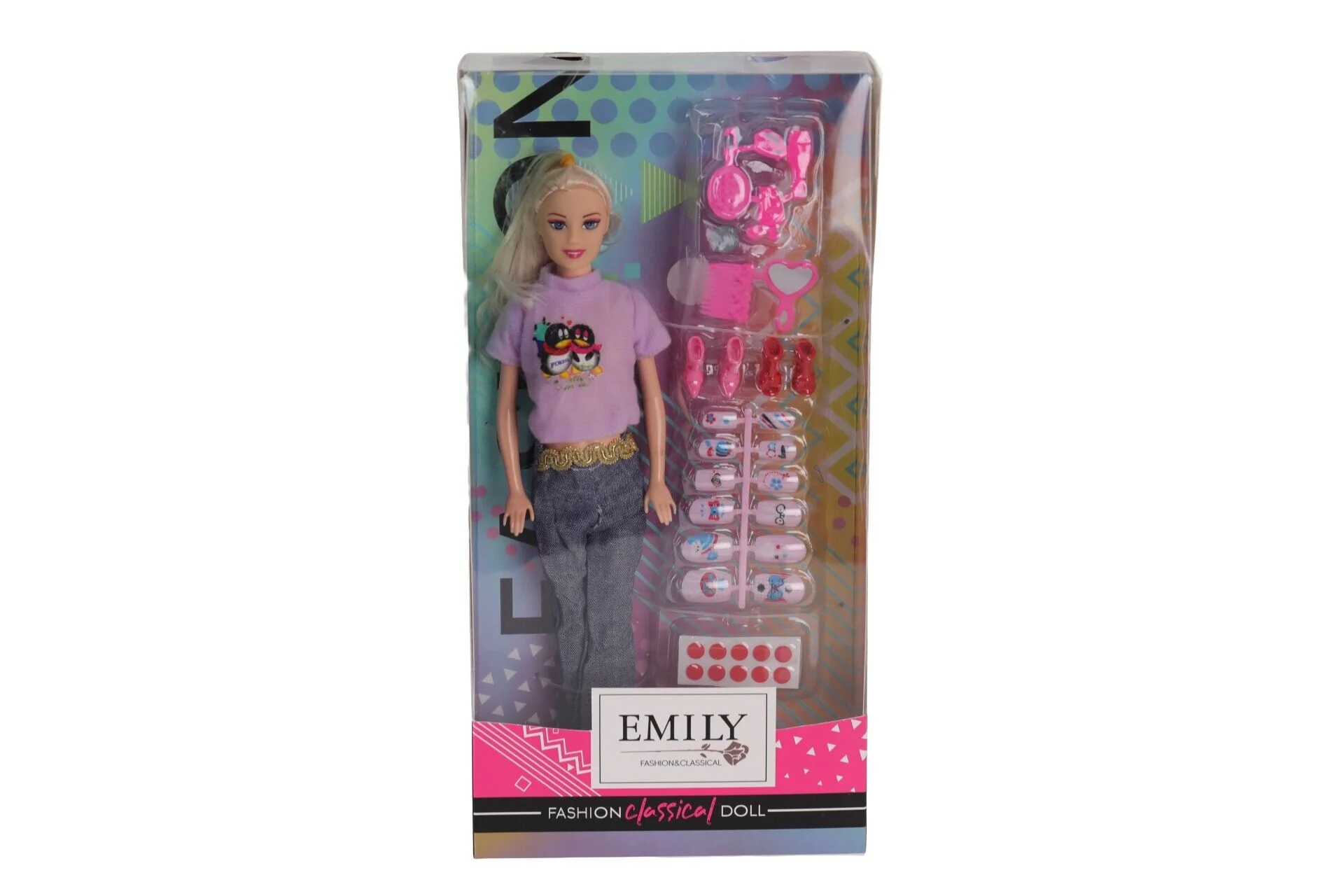 AGH 527 K EMİLY TIRNAK SETLİ BEBEK