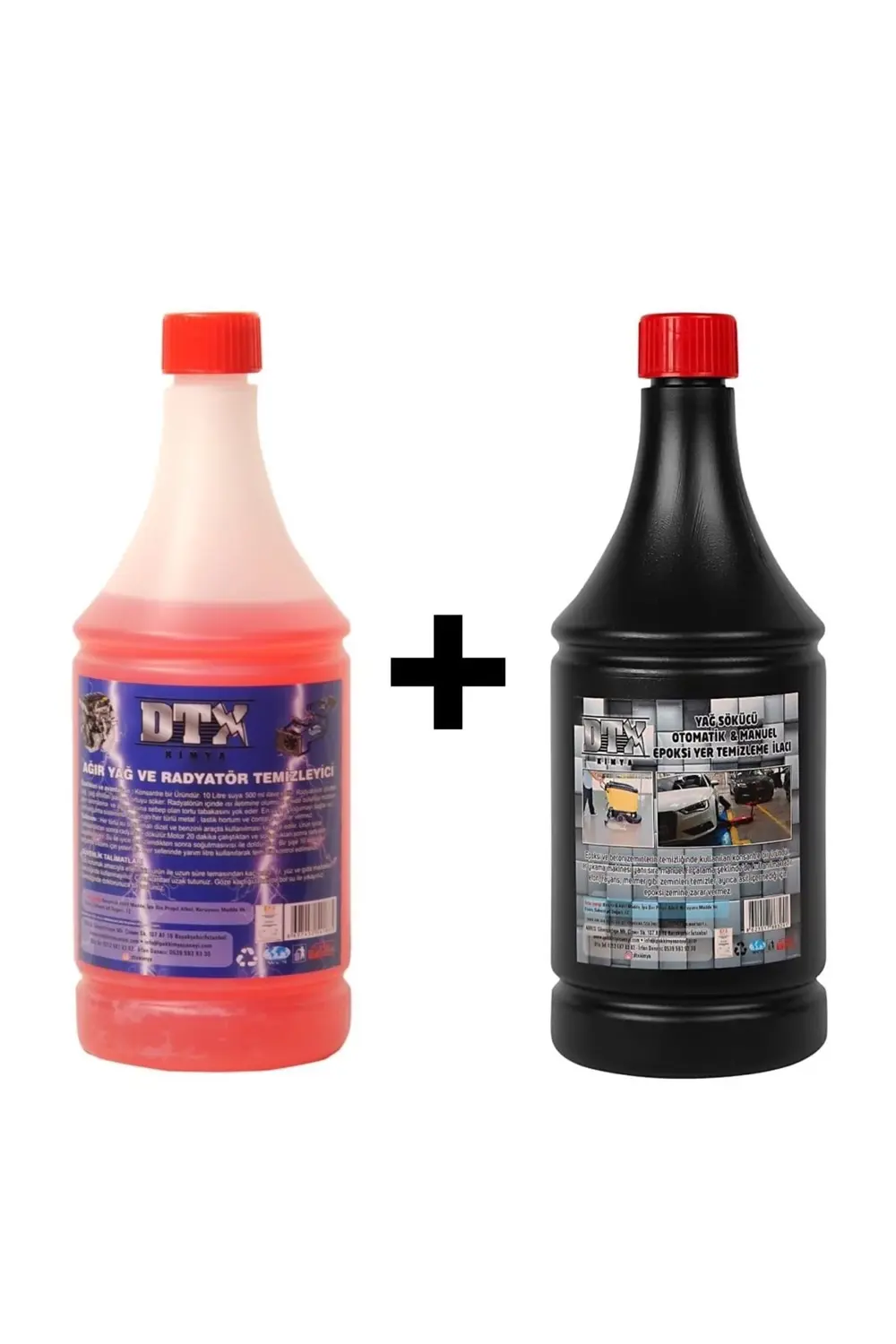 Ağır Yağ Sökücü 1 Lt & Epoxi Yer Temizleme Sıvısı 1 Lt