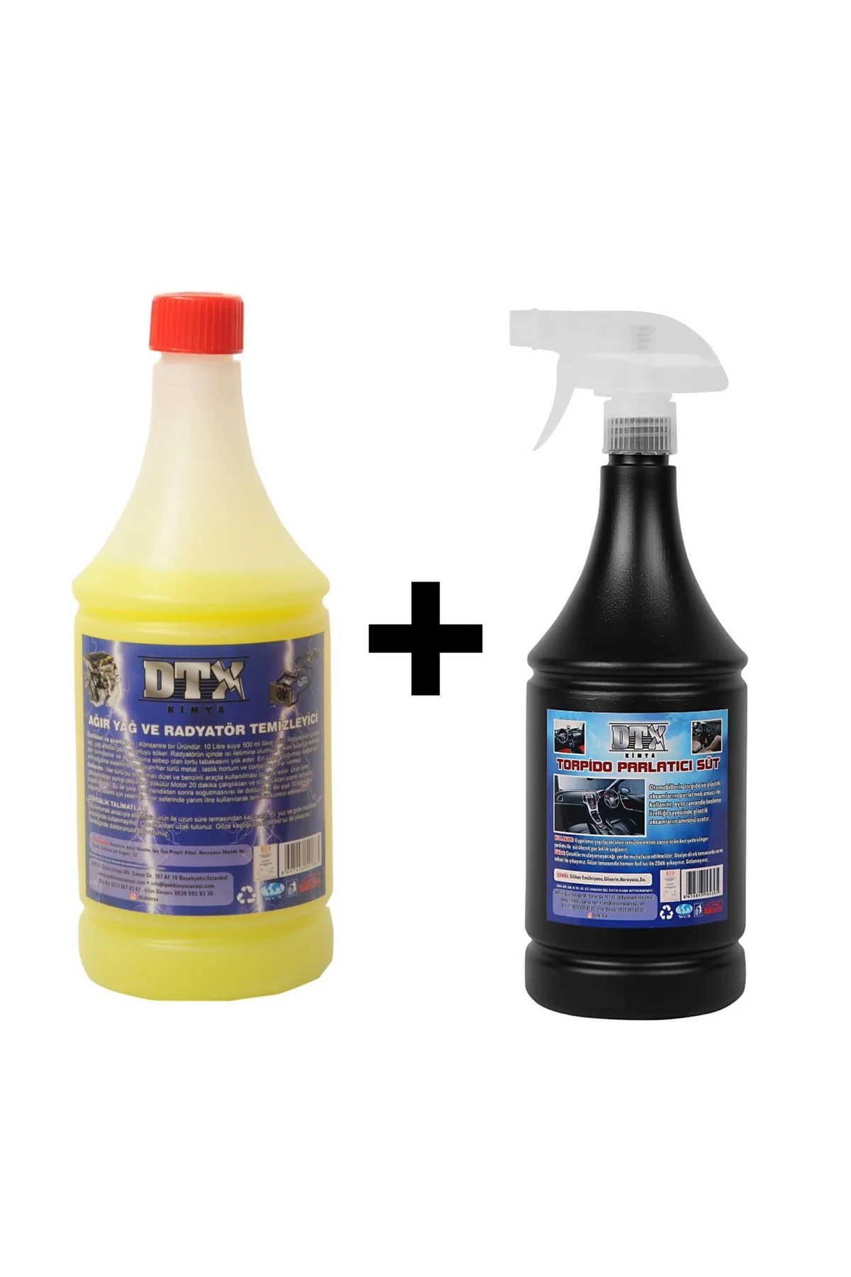 Ağır Yağ Sökücü Konsantre (1/5) 1 Lt & Torpido Parlatıcı Süt 500 