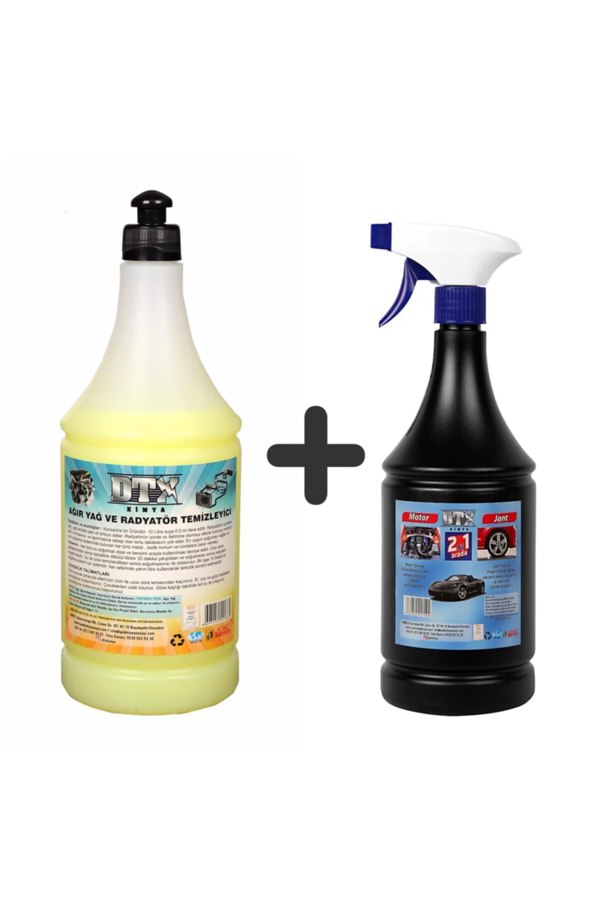 Ağır Yağ Sökücü Radyatör Temizleme İlacı 1 LT & Oto Jant Ve Motor