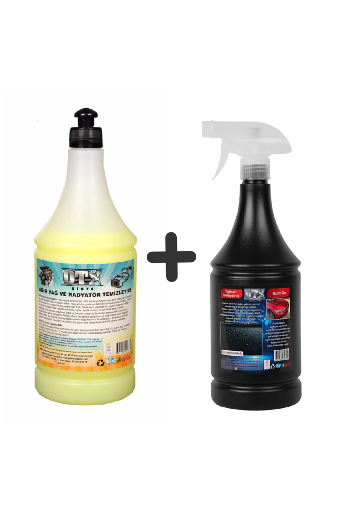 Ağır Yağ Sökücü Radyatör Temizleme İlacı 1 Litre & Yağmur suyu ka