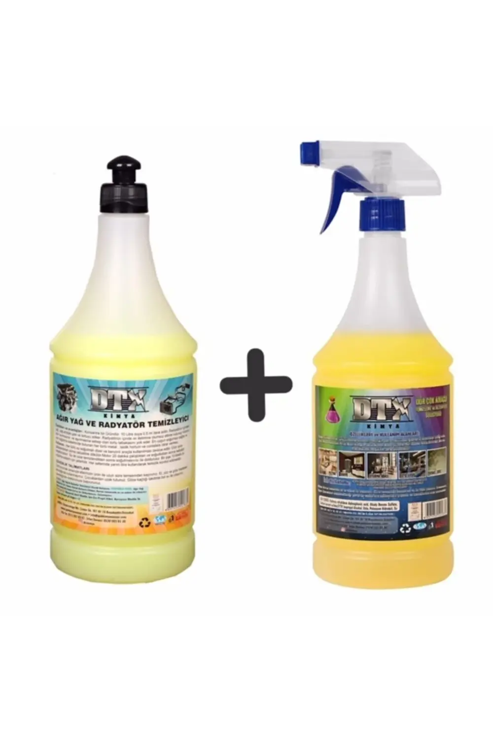 Ağır Yağ Sökücü Radyatör Temizleme Ilacı 1 Litre & Ixir Genel Tem