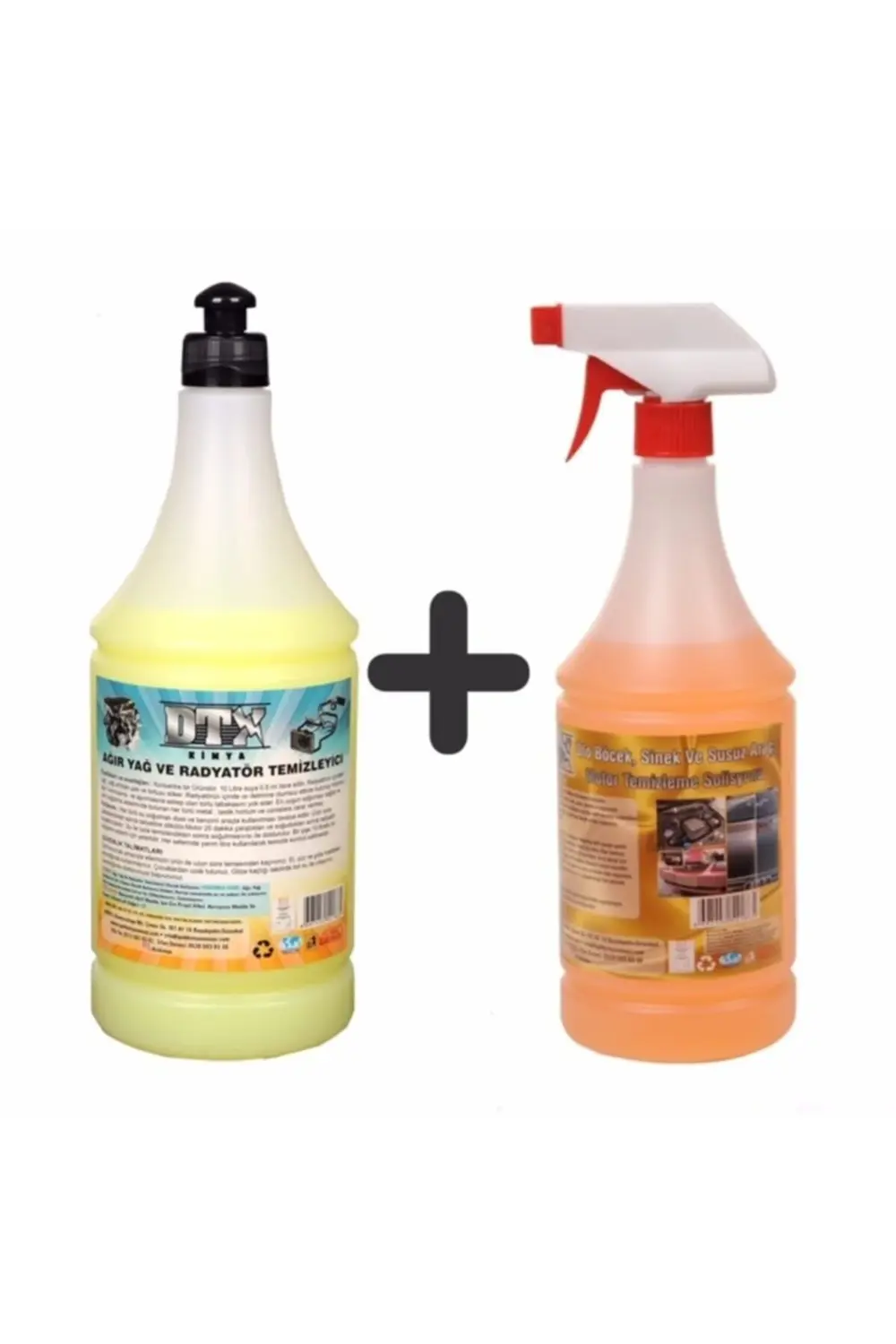 Ağır Yağ Sökücü Radyatör Temizleme Ilacı 1 Lt & Susuz Motor Temiz