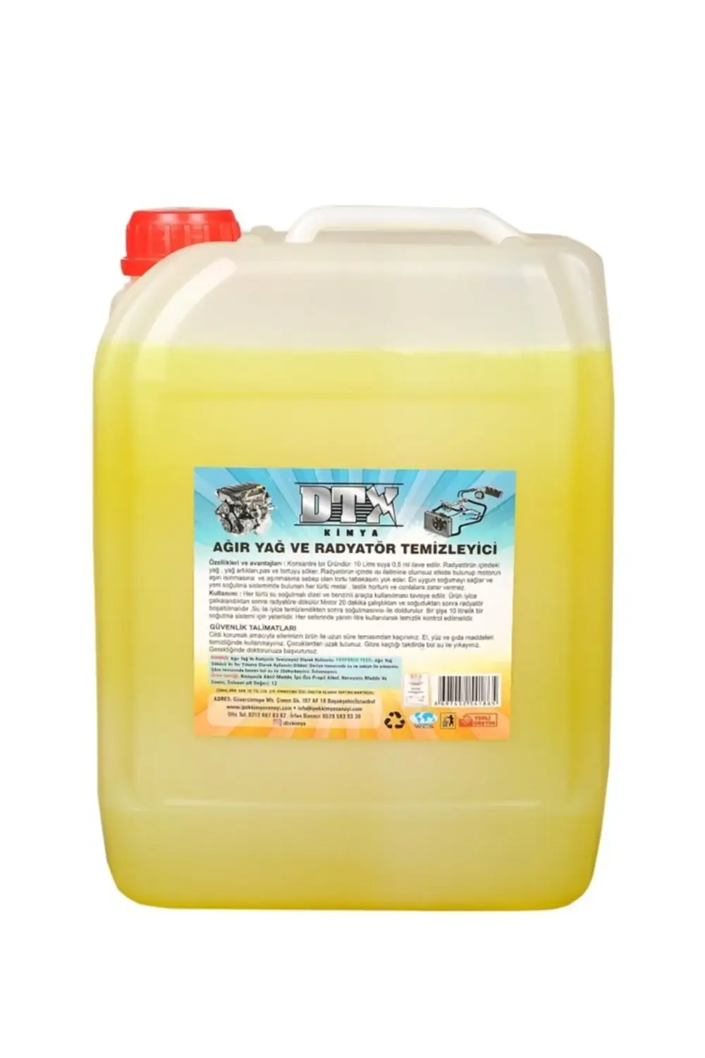 Ağır Yağ Sökücü Radyatör Temizleme Ilacı 22/ 25 Litre