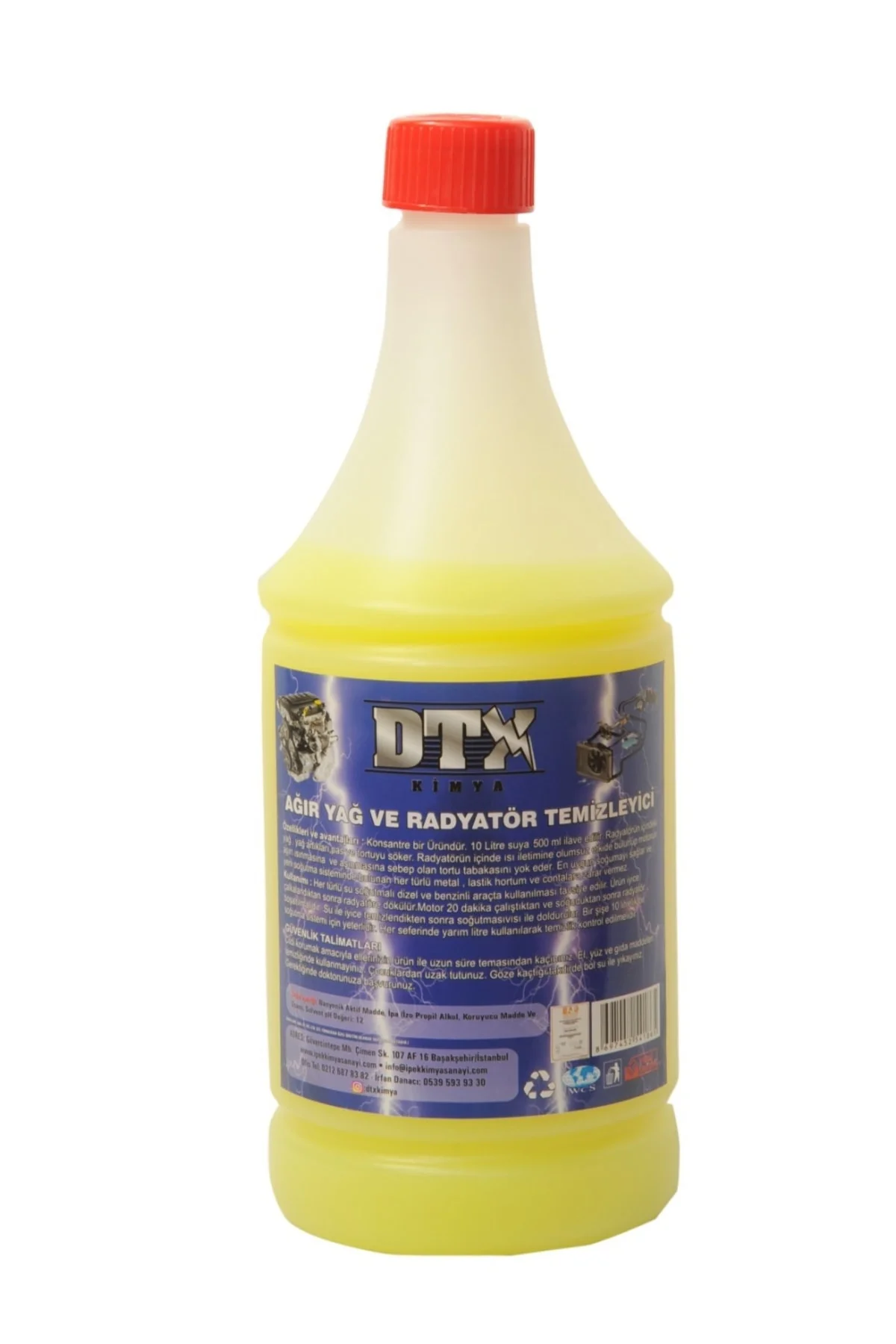 Ağır Yağ Sökücü Ve Radyatör Temizleme Ilacı Sarı 1 Litre