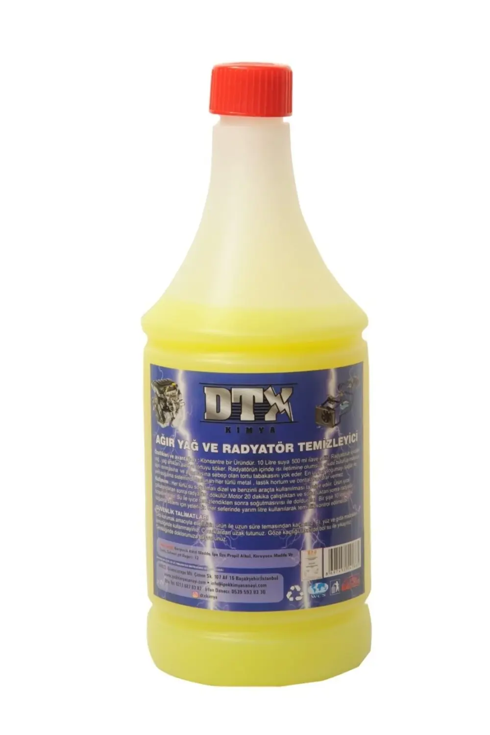 Ağır Yağ Sökücü Ve Radyatör Temizleme Ilacı Sarı 1 Litre