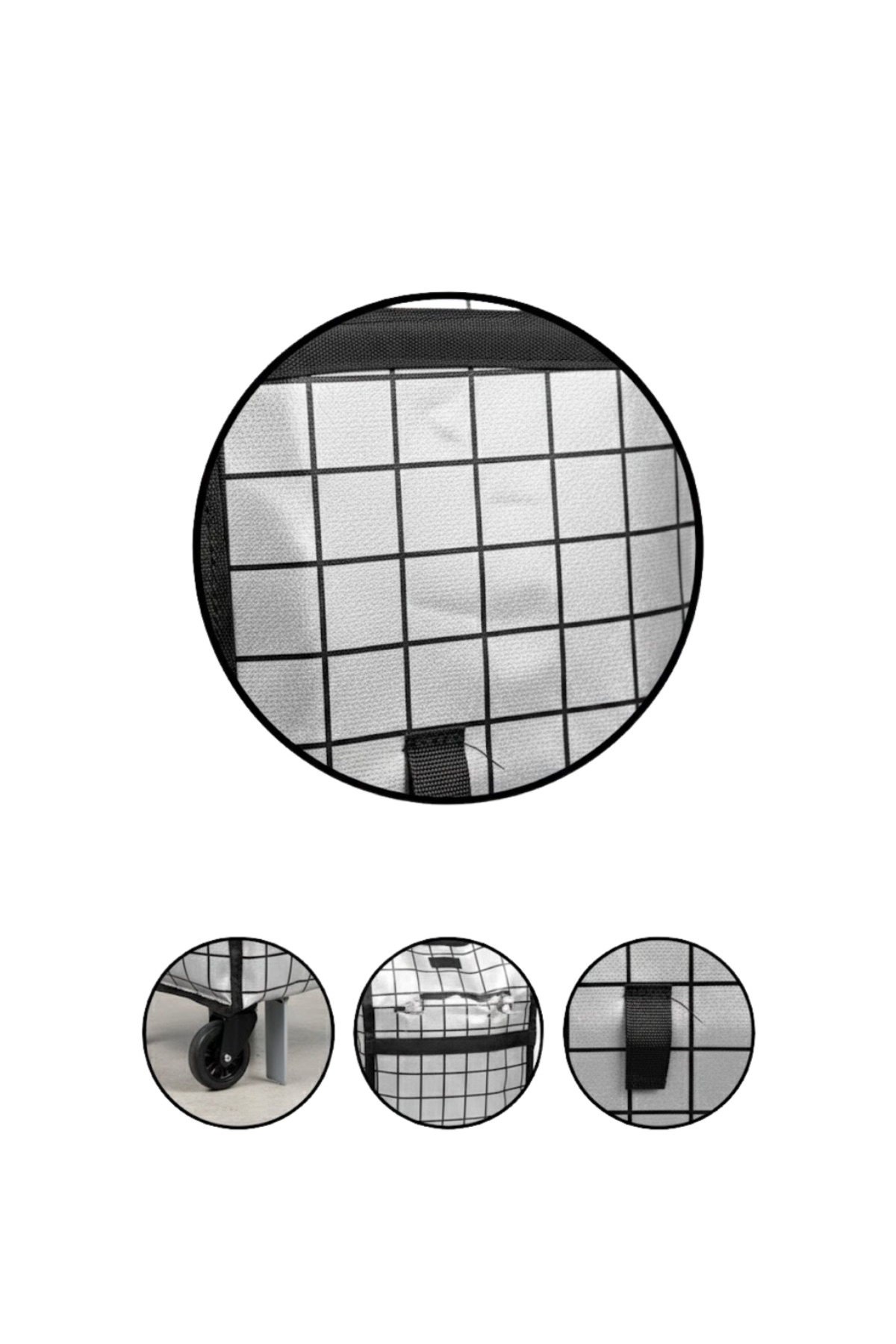 Ağır Yük Taşımaya Uygun Tekerlekli Market ve Pazar Çantası - Lisi