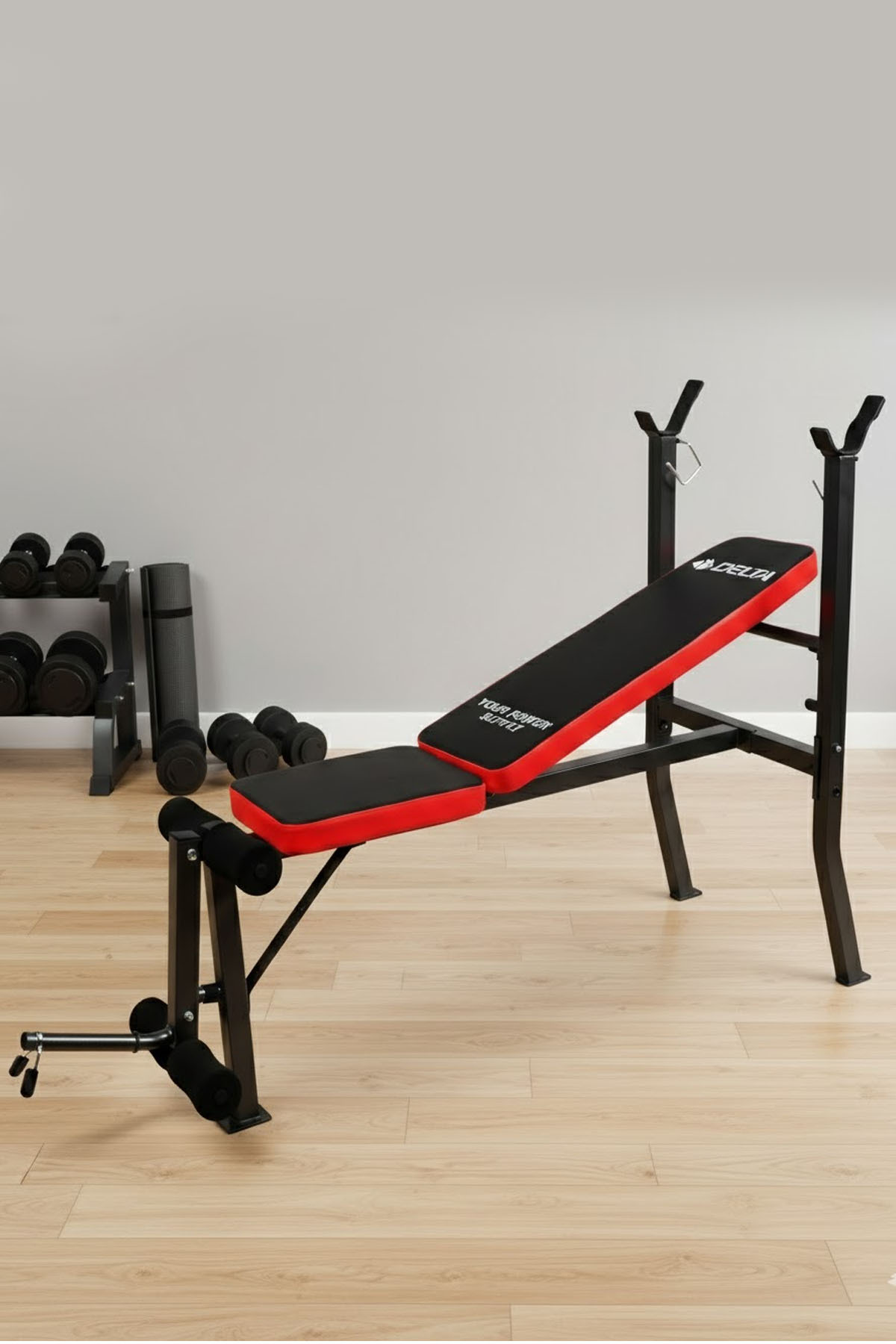 Delta Ağırlık Sehpası Evde Spor İçin Katlanabilir Mekik Bench Göbek Eri