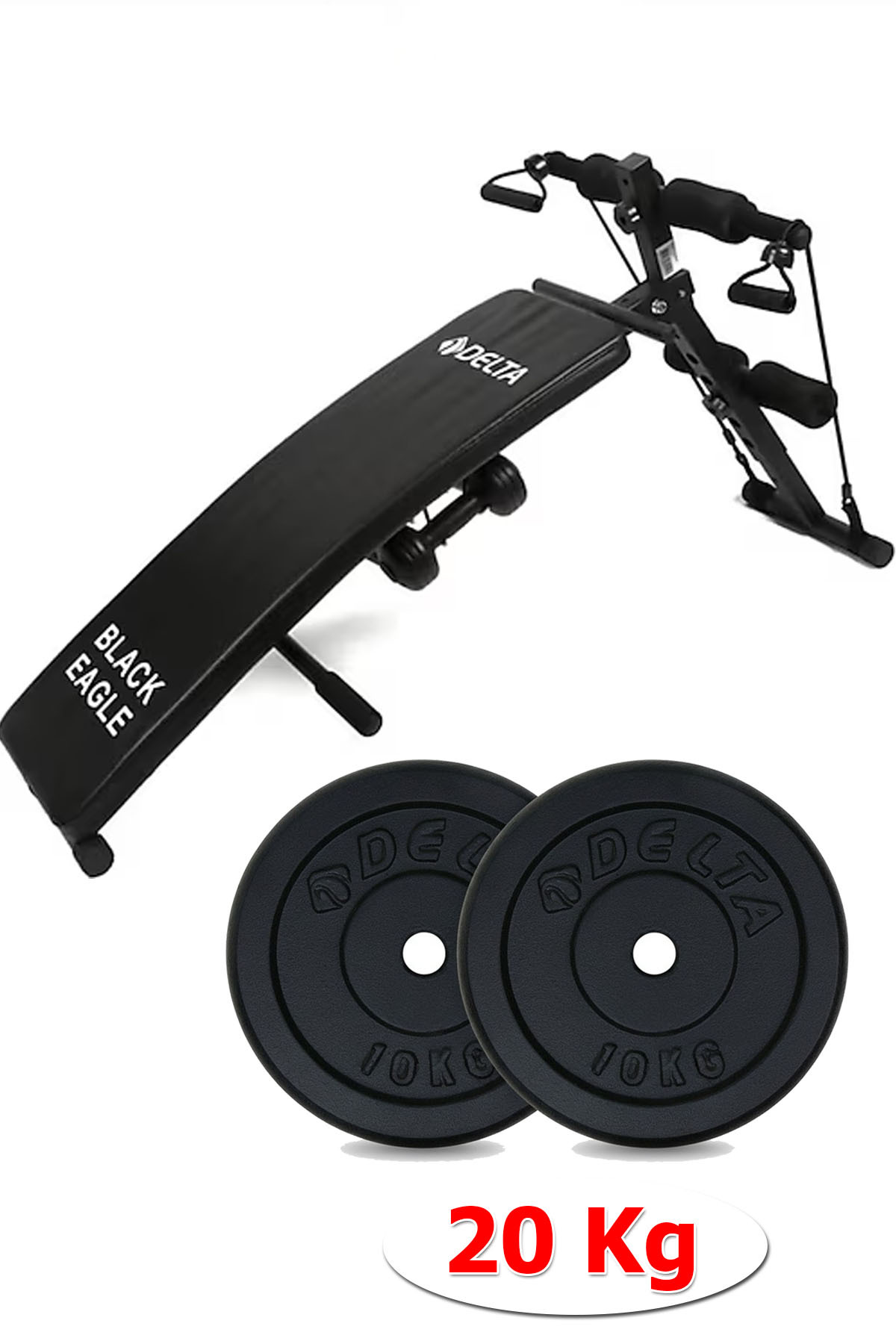 Delta Ağırlık Sehpası Seti 10 Kg X 2 Adet Plaka Toplam 20 Kg Direnç Egz