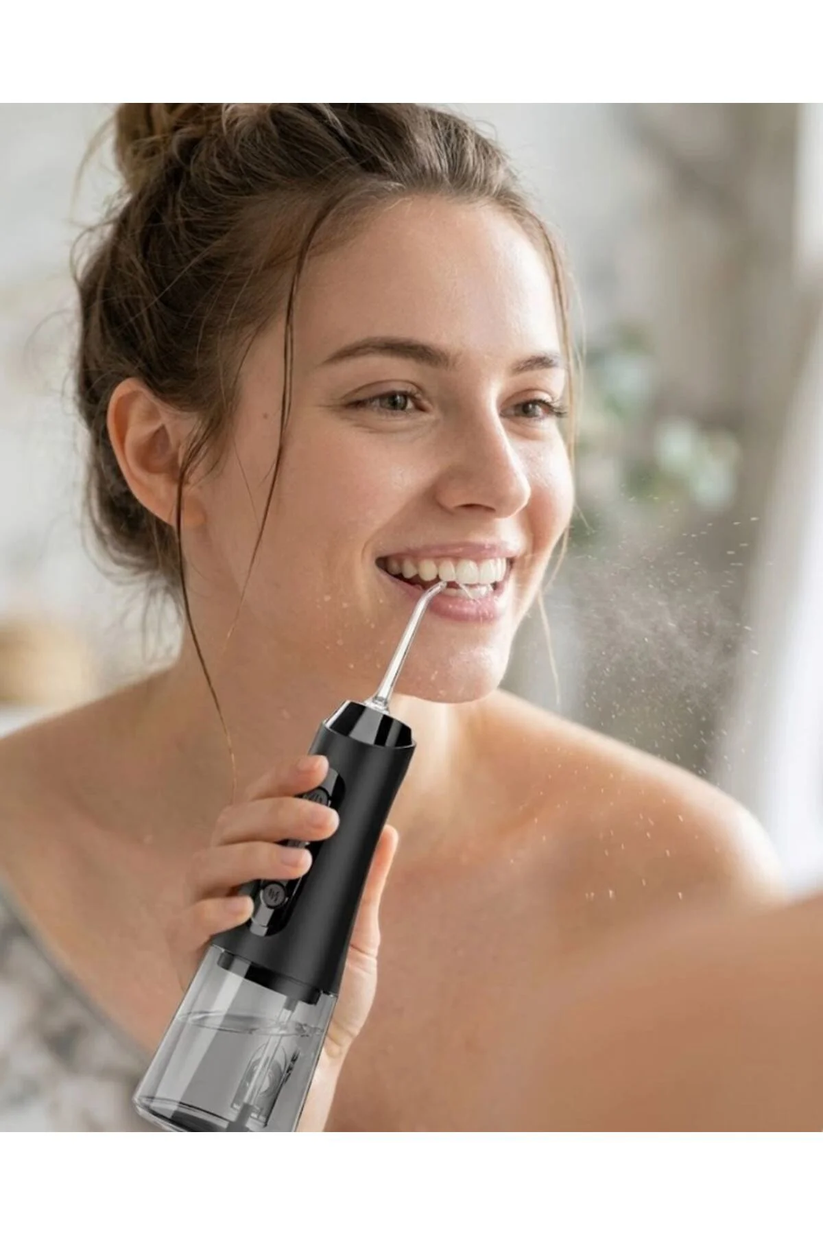 Ağız Duşu Cihazı 4 Modlu 5 Başlıklı Şarjlı Oral Temizlik Makinesi