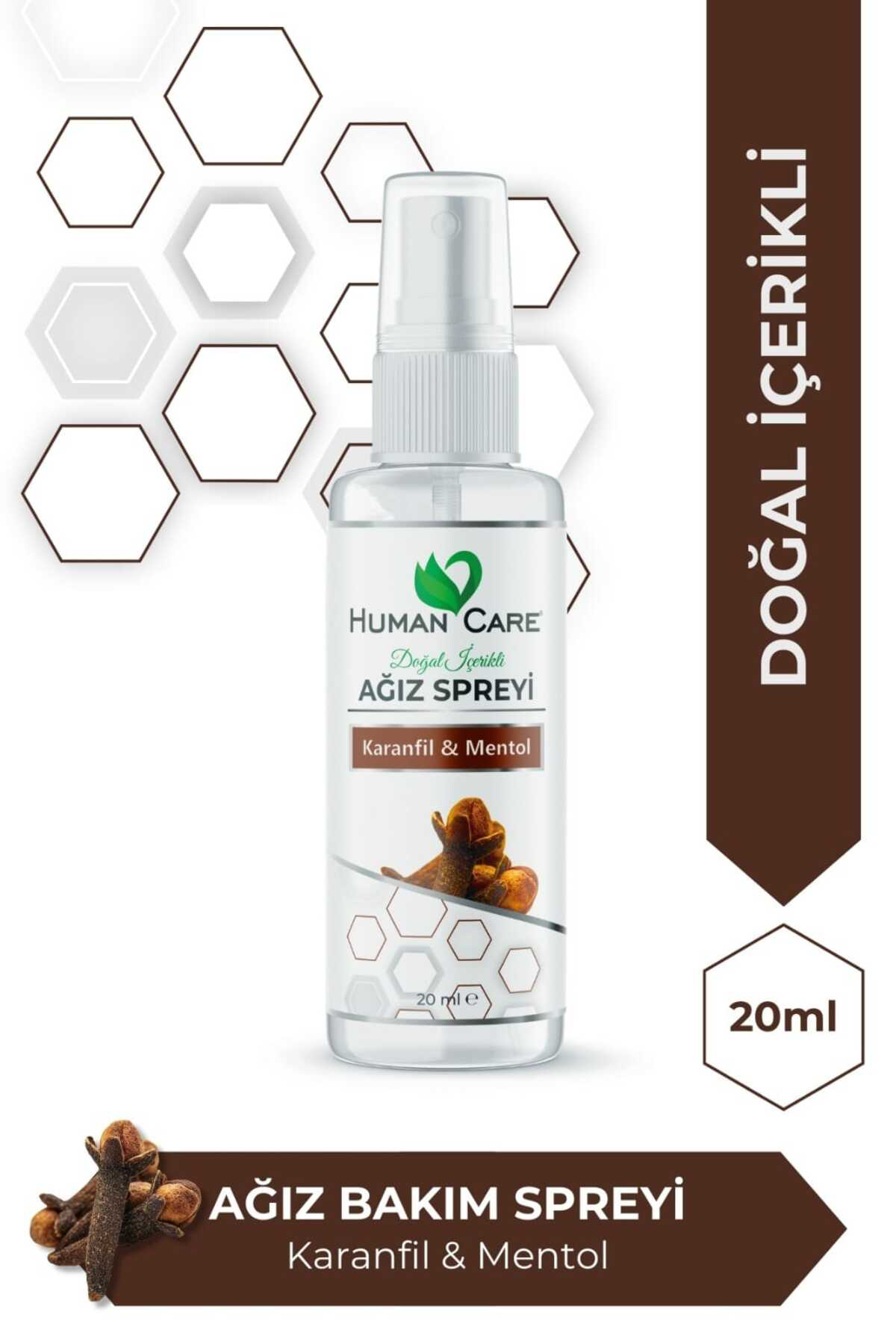 Ağız Spreyi - Karanfil & Mentol - Alkolsüz Ağız Spreyi Ferahlatıc