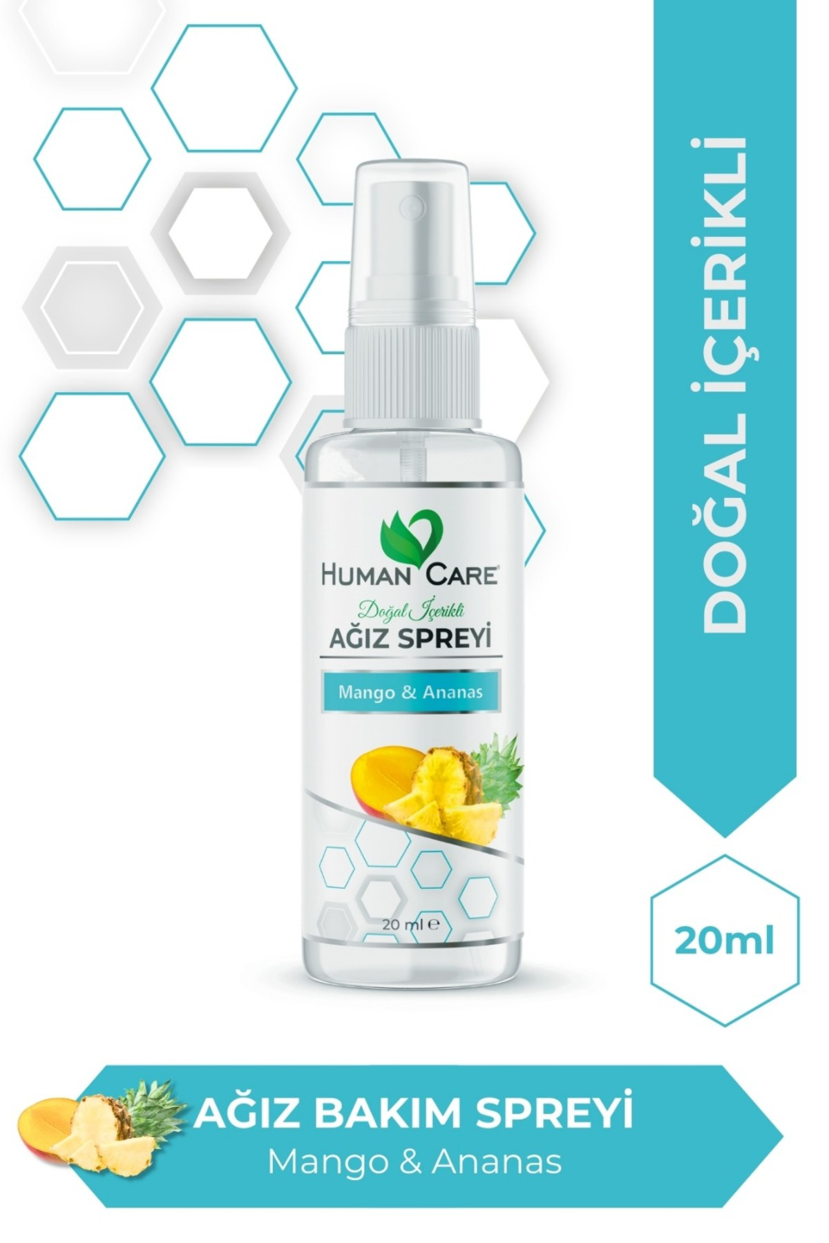 Ağız Spreyi - Mango & Ananas - Alkolsüz Doğal Ağız Kokusu Gideric