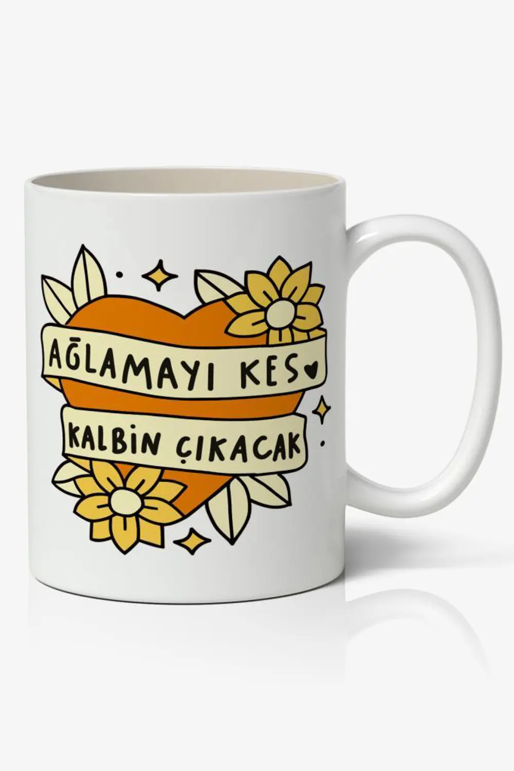 Ağlamayı Kes Temalı Baskılı Kupa Bardak Baskılı Kahve Kupa Bardak Ağlamayı Kes Temalı Baskılı Kupa Bardak Baskılı Kahve Kupa Bardak