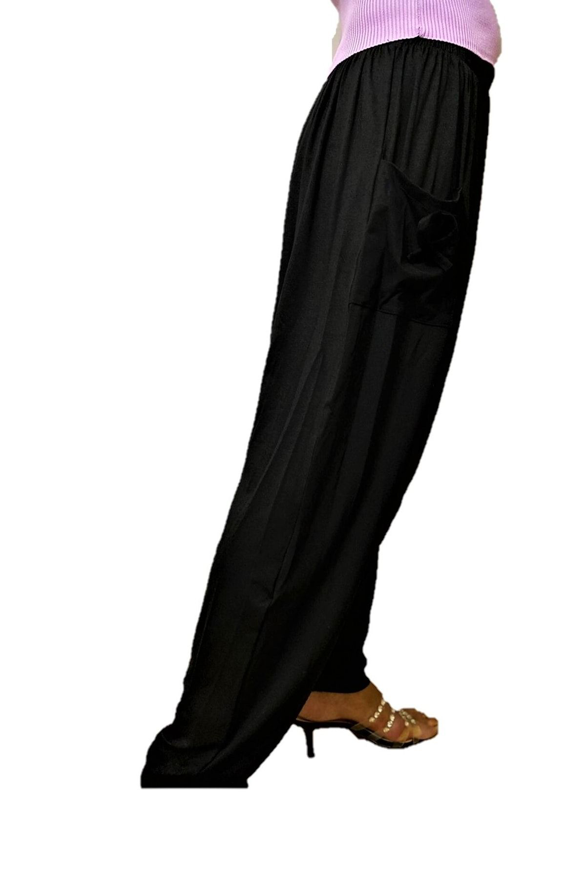 Ağlı Şalvar Siyah