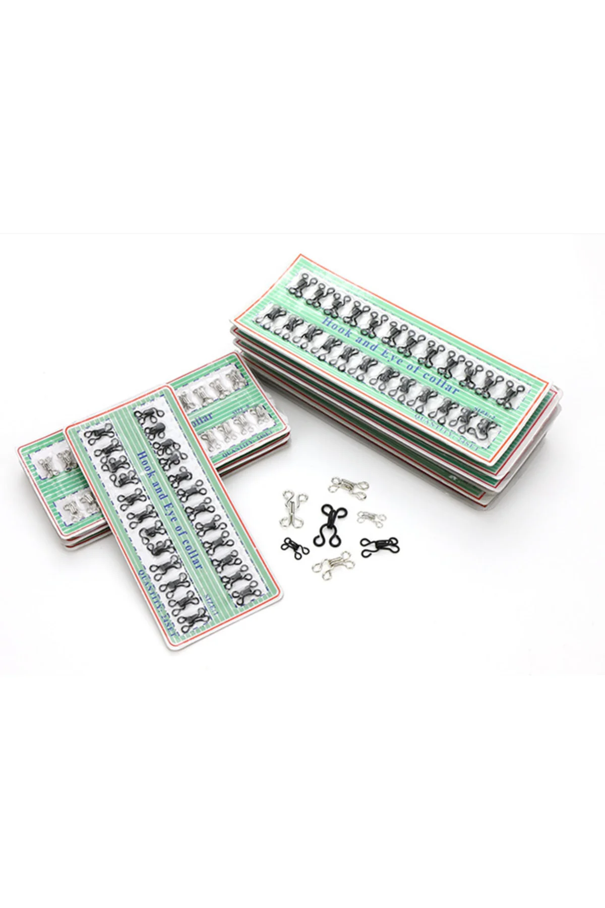 Agraf Kopça Metal Siyah / Nikel Set (48 Adet)