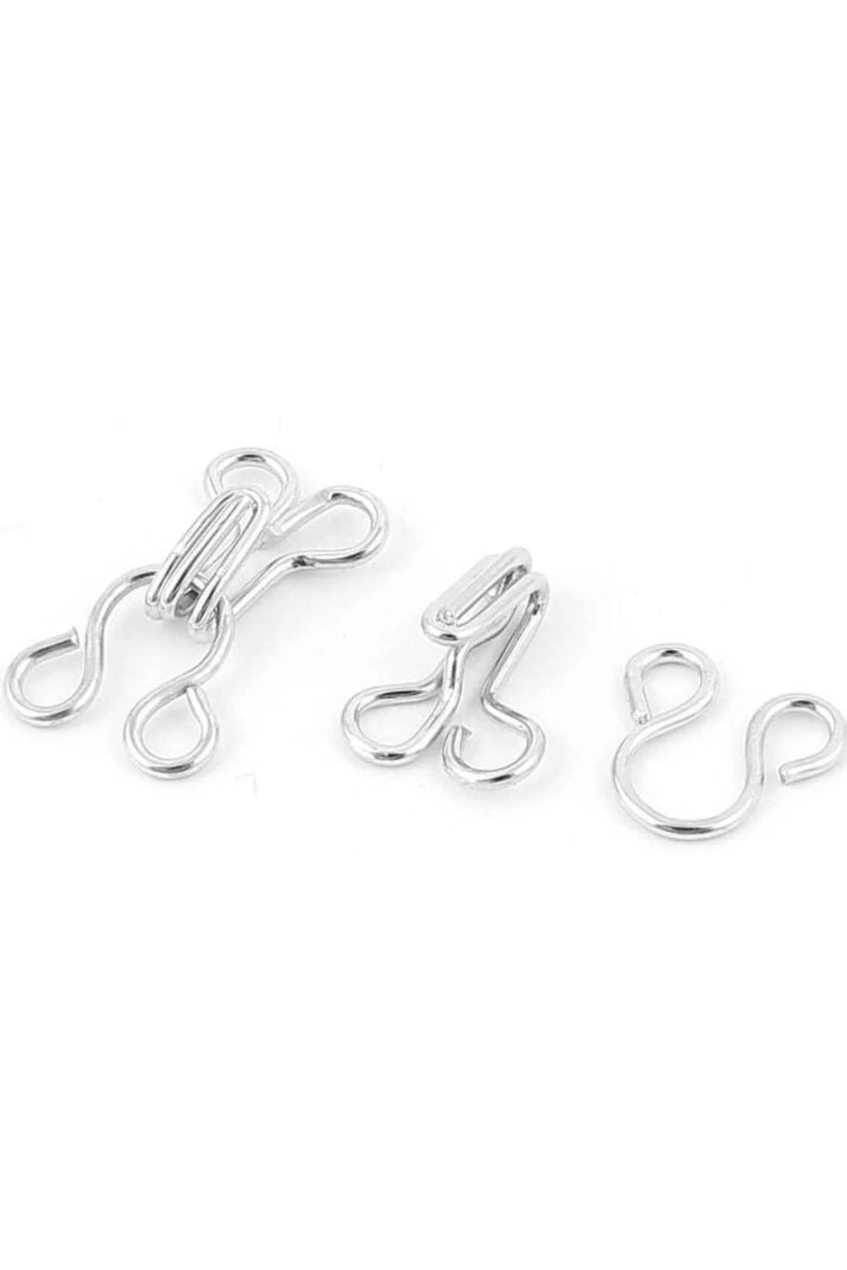 Agraf Kopça Metal Siyah / Nikel Set (48 Adet)
