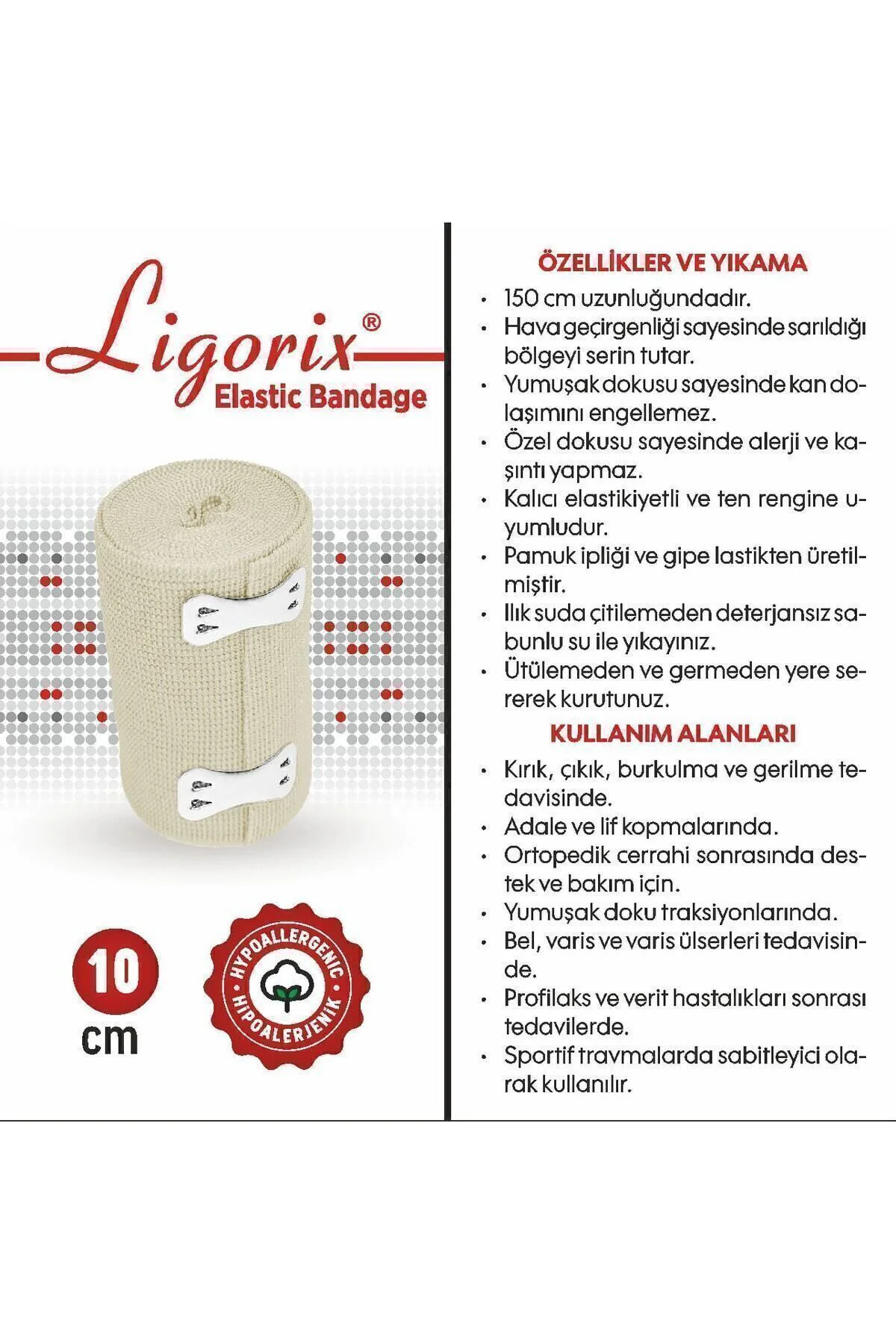 Ağrı Bandı Elastik Bandaj 10 Cm 10*150cm